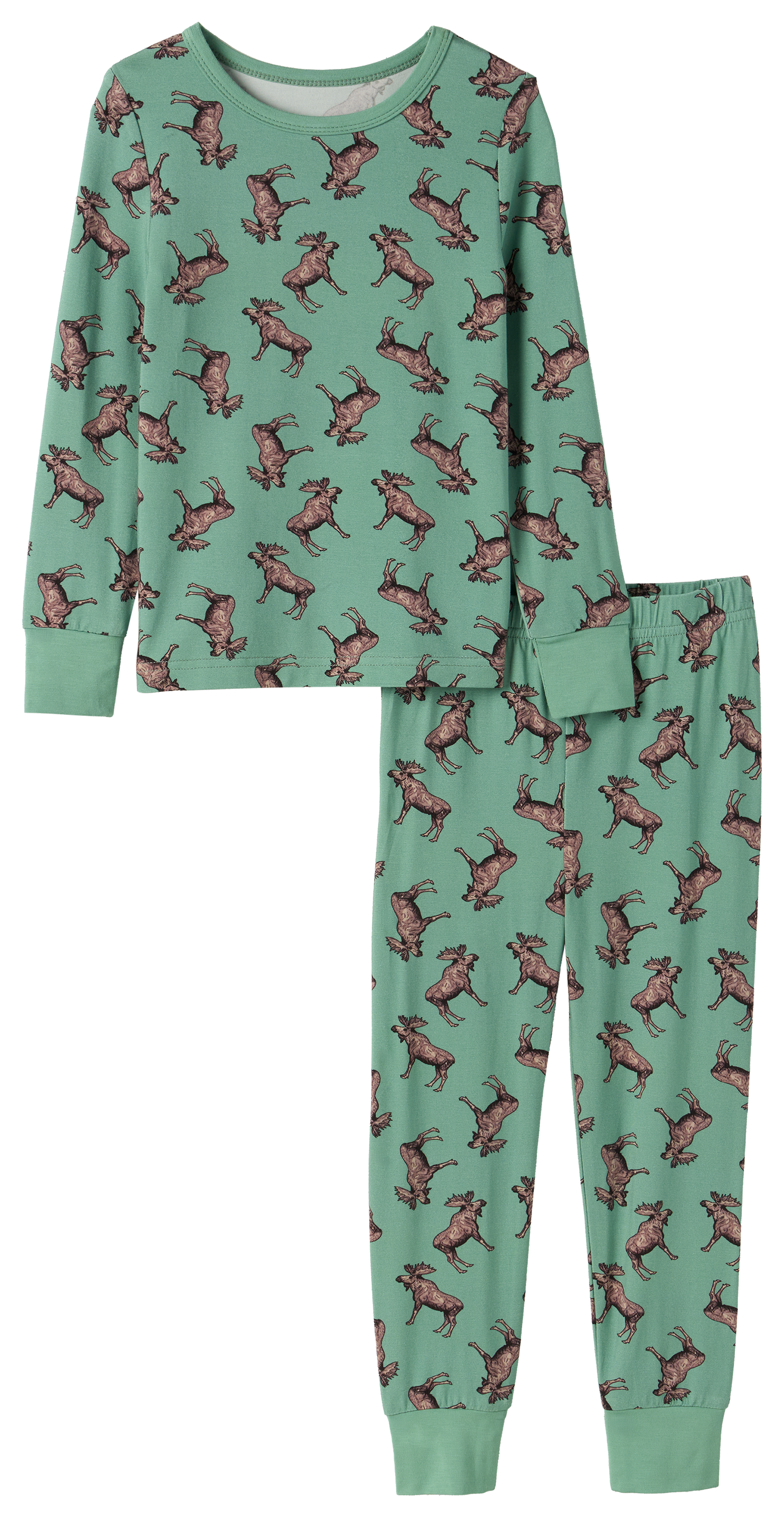 Image of Bass Pro Shops Snug-Fit Pajamas for Toddlers - Moose