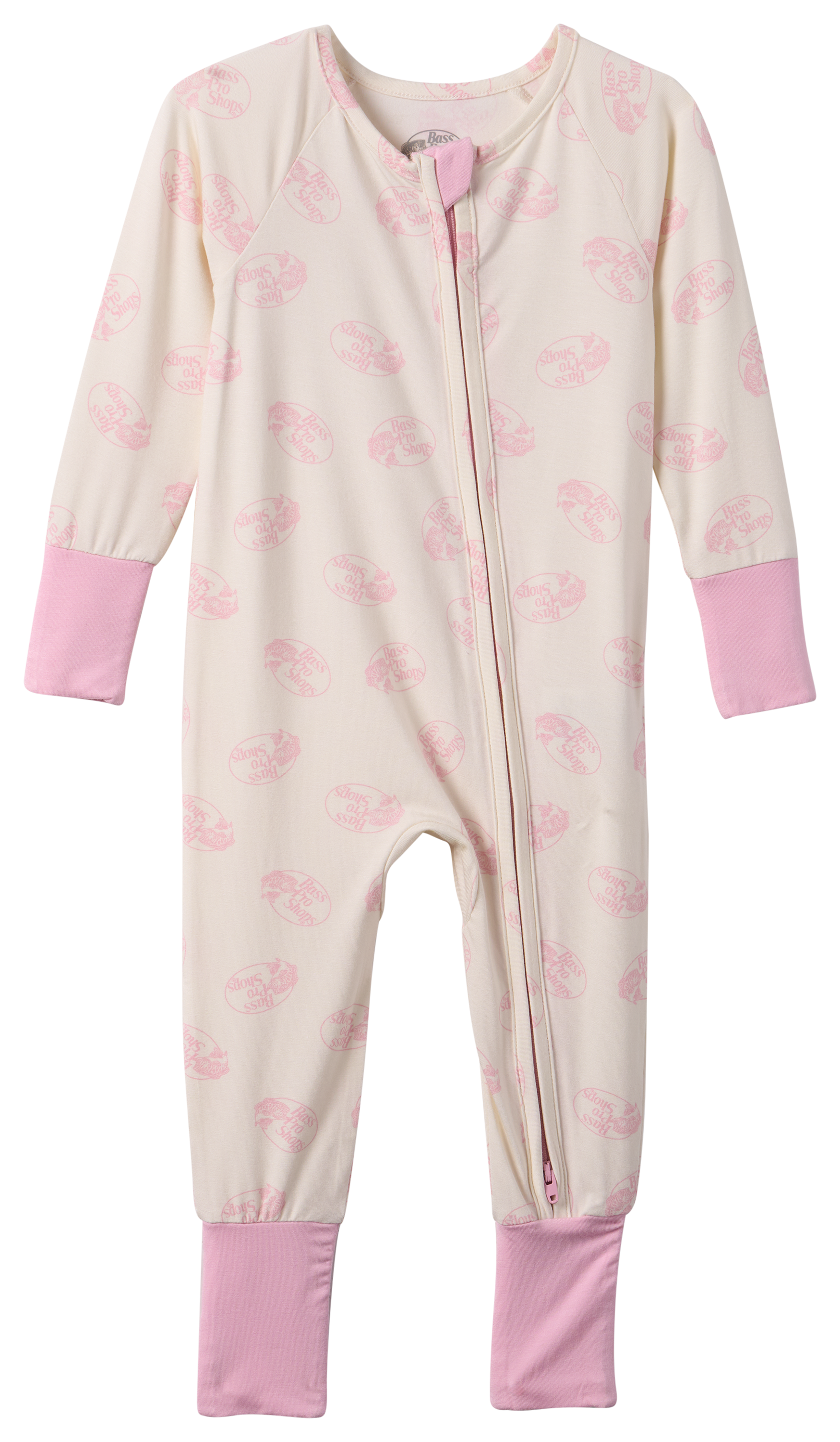 Bass Pro Shops Snug-Fit Pajamas for Babies - Pink Logo