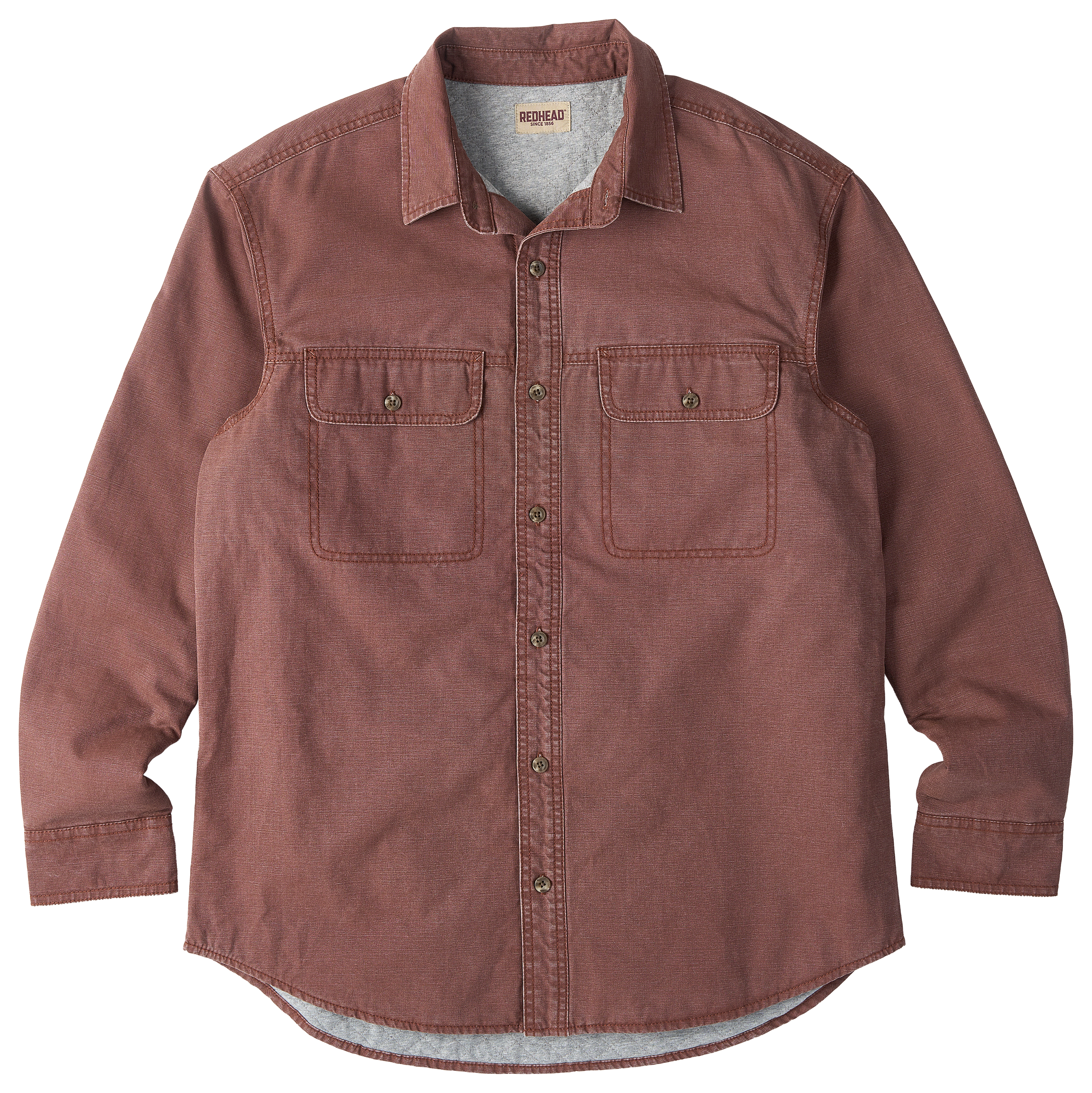 Image of RedHead Old Timber Jerseyland Quilt-Lined Shirt Jacket - Cappuccino
