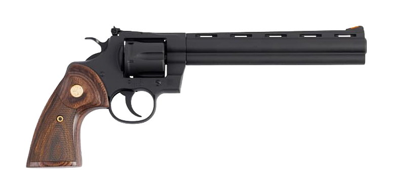 Colt Matte Blued Python DASA Revolver with Walnut Grips  8