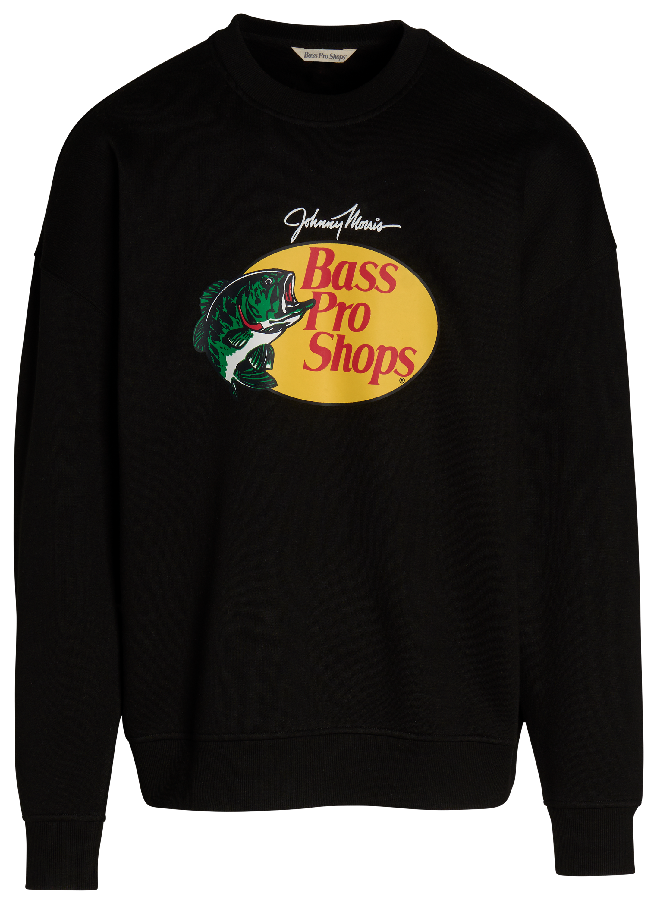 Image of Bass Pro Shops Classic Logo Crew-Neck Sweatshirt - Black