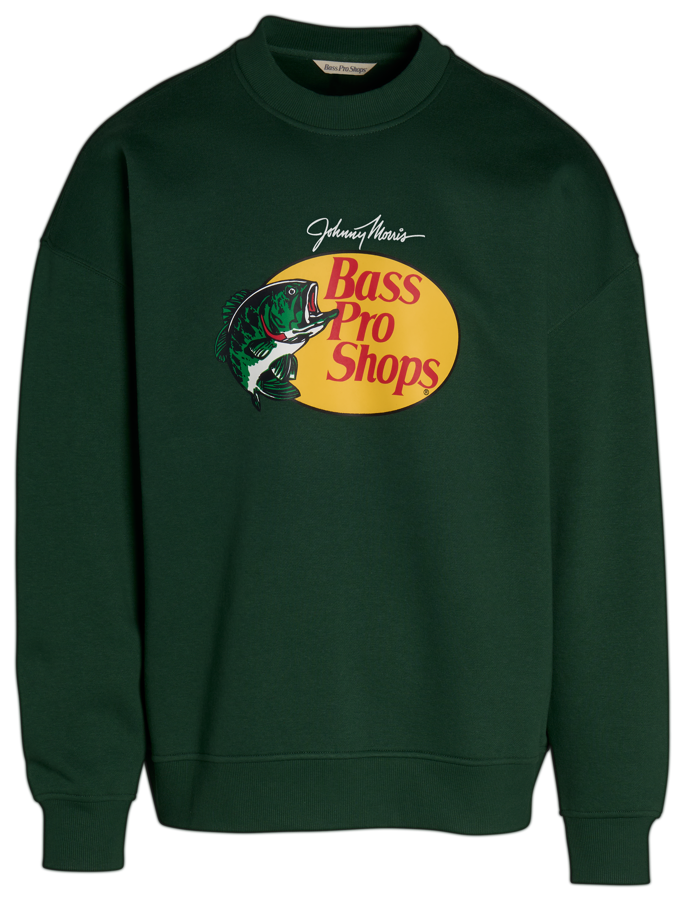 Image of Bass Pro Shops Classic Logo Crew-Neck Sweatshirt - Pine Needle