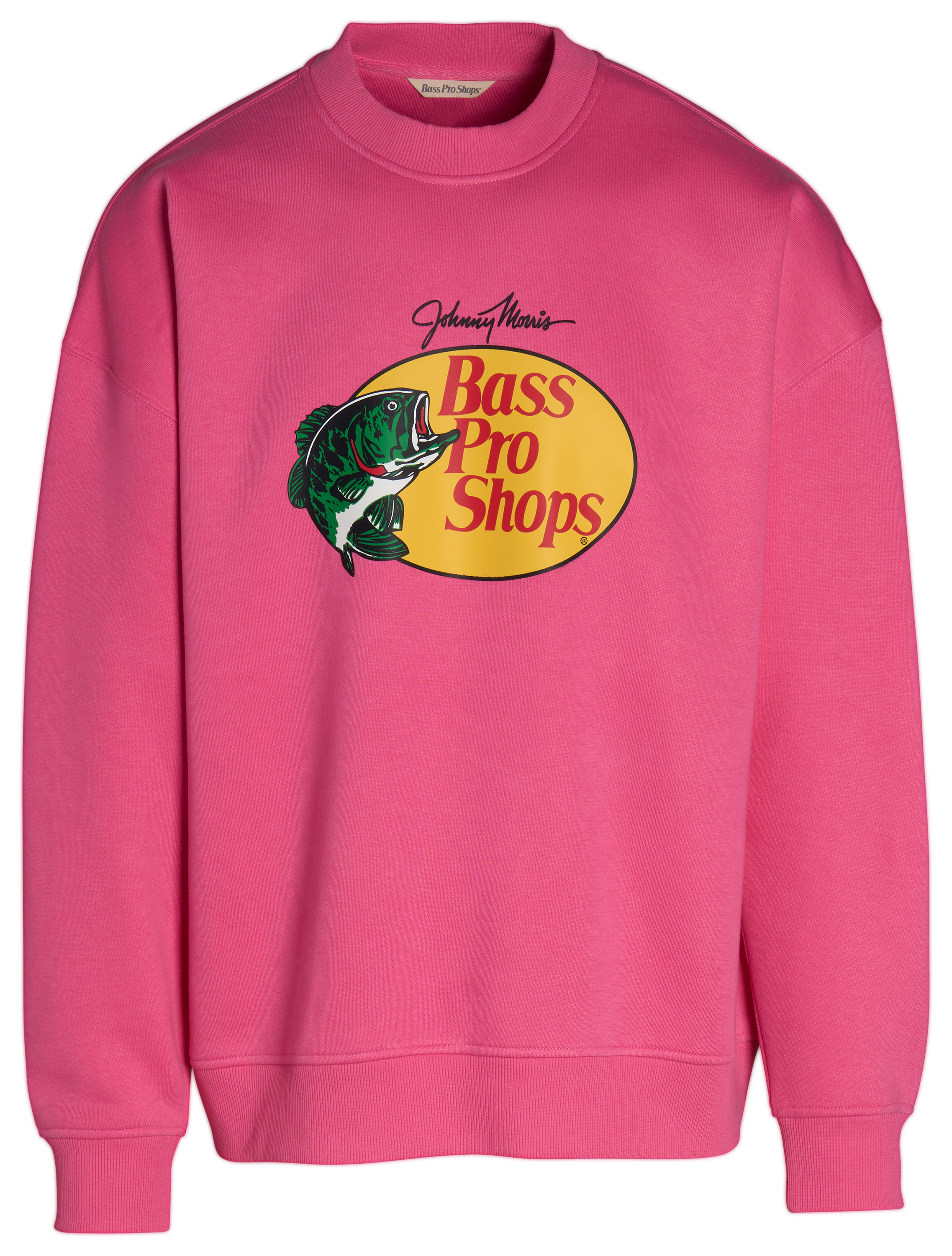 Image of Bass Pro Shops Classic Logo Crew-Neck Sweatshirt - Pink