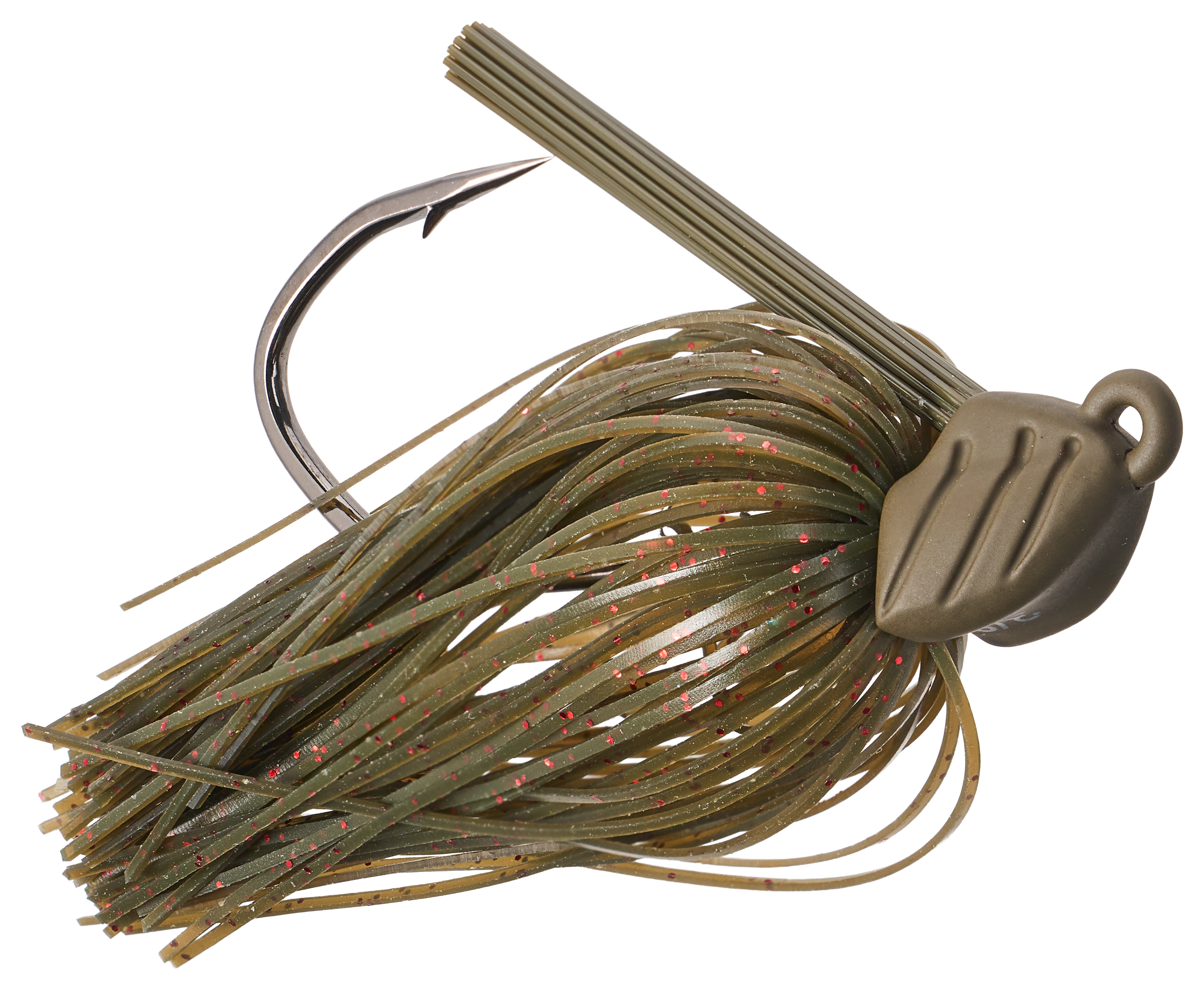 Image of Toad Thumper Lure Co. Juggernaut Jig - Green Pumpkin Red - 3/8 oz.