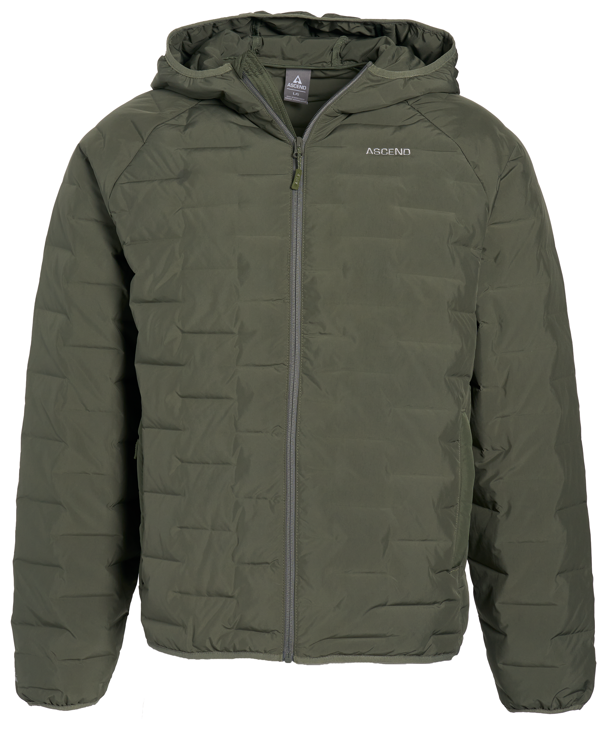 Image of Ascend Explore More Hooded Down Jacket - Thyme