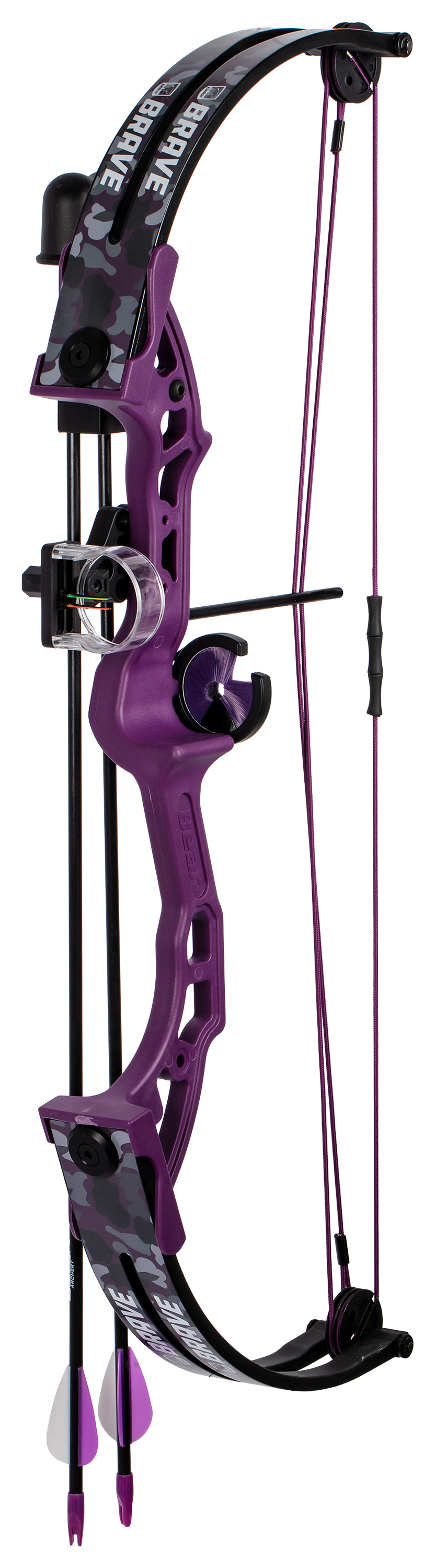 Bear Archery Brave Youth Compound Bow - 25 lbs. - Right Hand - Fred Bear Twilight - Bear Archery