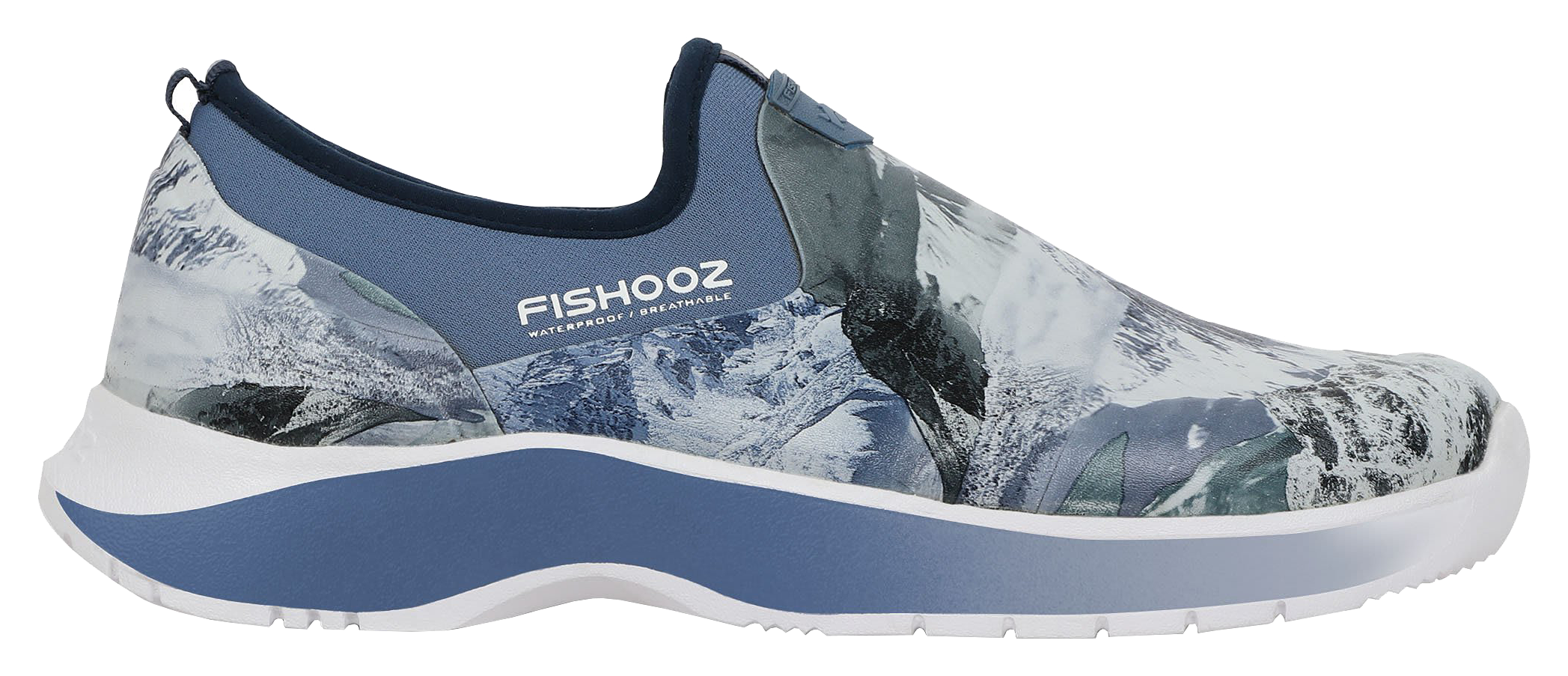 Image of DryShod Fishooz DryRun Fishing Shoes for Men - Splotch/Blue - 11M