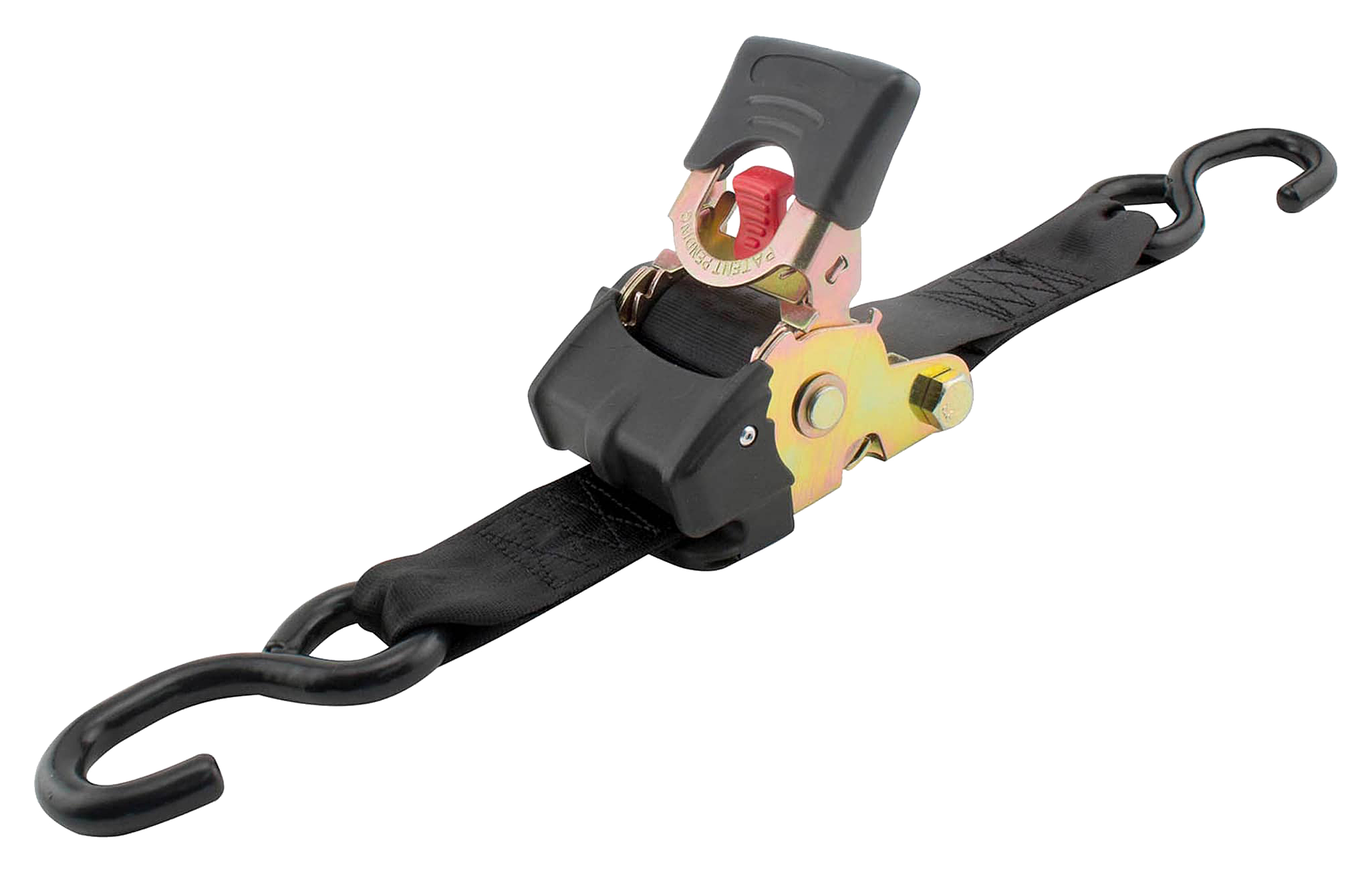 Image of Erickson Black Retractable Ratchet Tie-Down 2-Pack - 3300 lbs. - 10'x2''