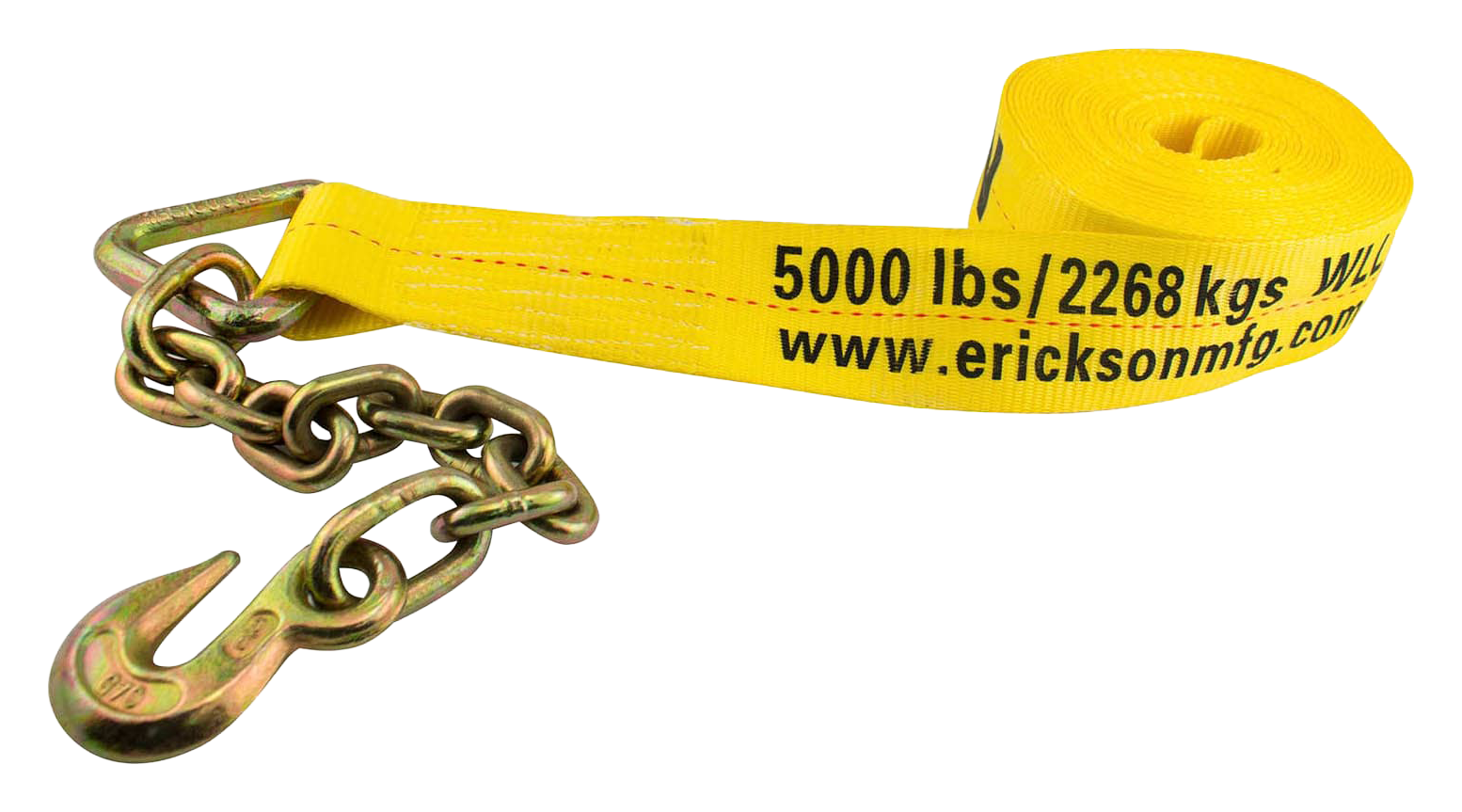 Image of Erickson Winch Strap with Chain Lead