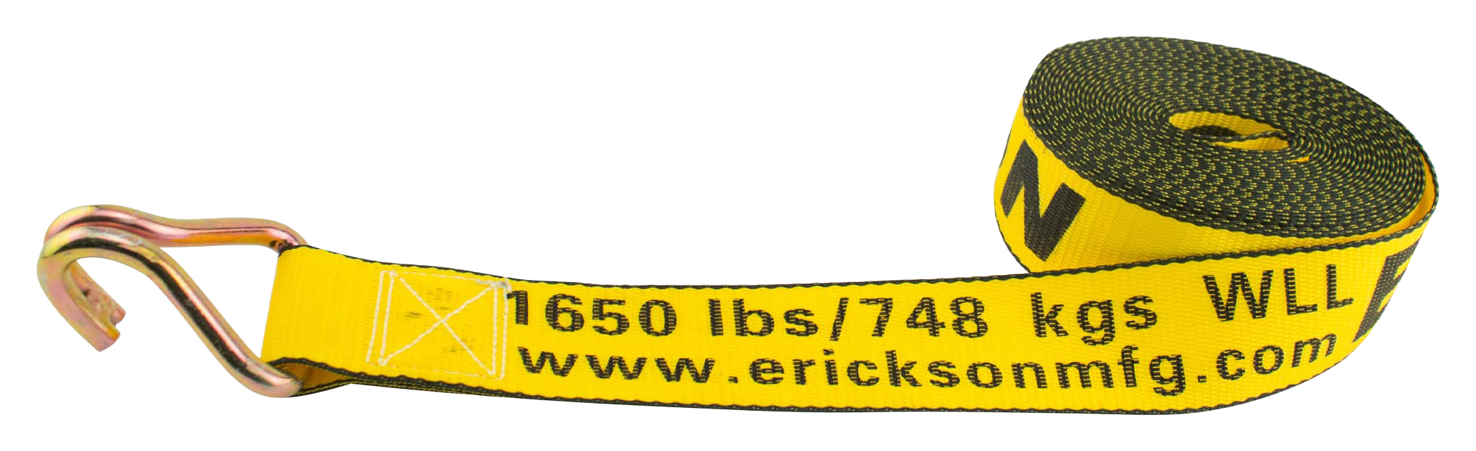 Image of Erickson Winch Strap with Double J-Hook