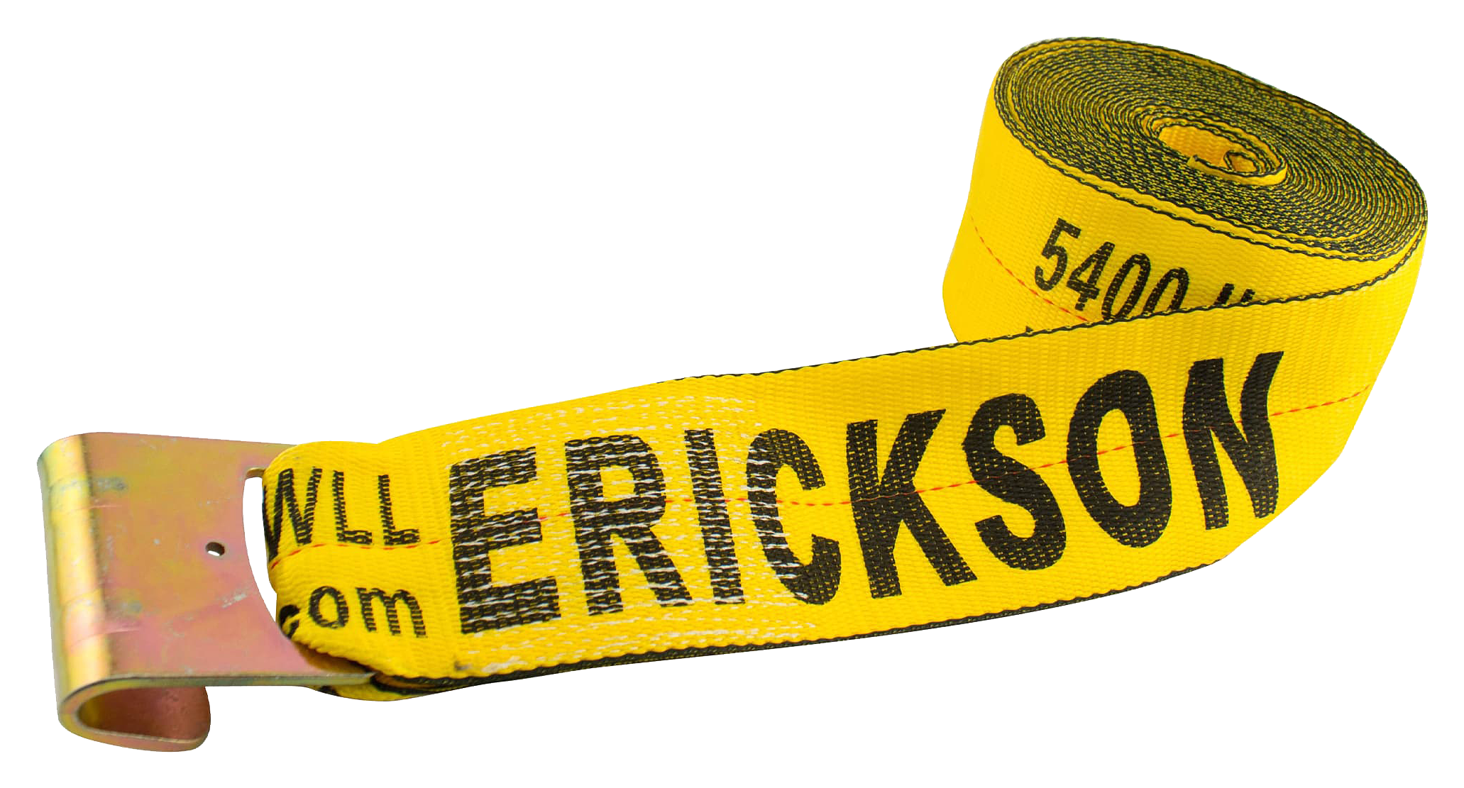 Image of "Erickson Winch Strap with Flat Hooks - 16,200 lbs. - 30' x 4"""