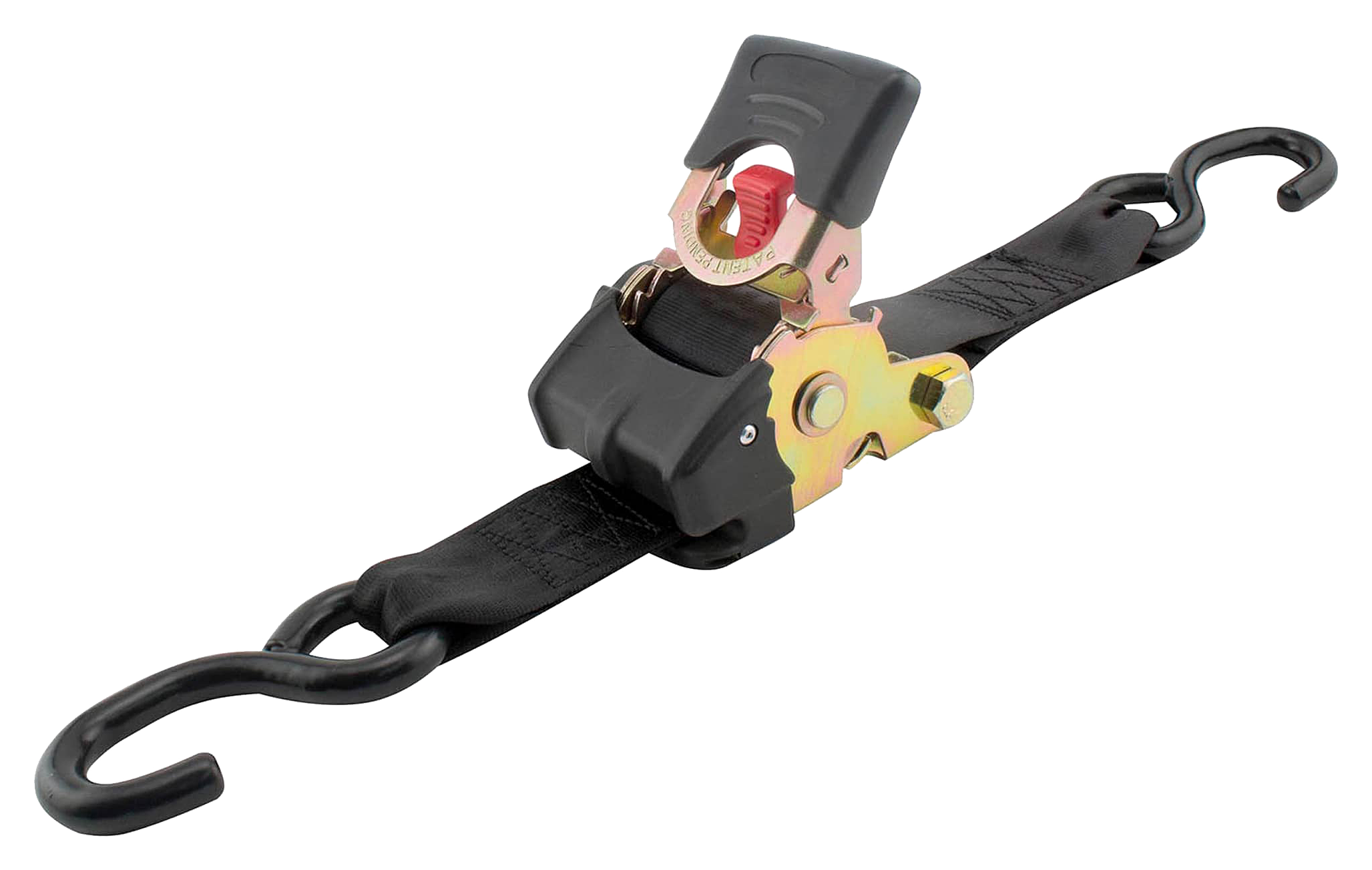 Image of Erickson Black Retractable Ratchet Tie-Down 2-Pack - 4000 lbs. - 6'x2''