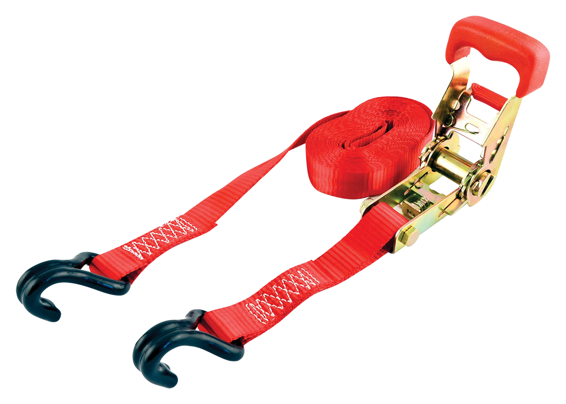 Image of Erickson 2,000-Lb. Rubber Handle Ratchet Strap with Double J-Hooks