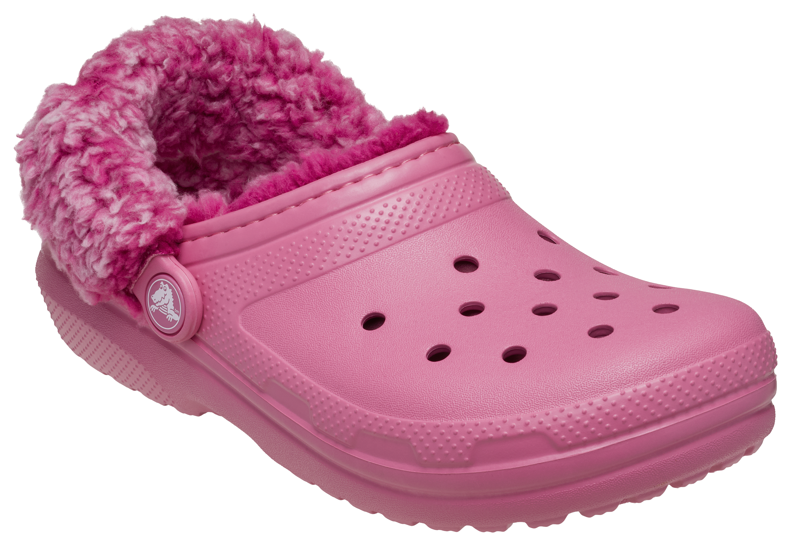 Crocs Classic Fleece-Lined Clogs for Kids - Quiet Rose