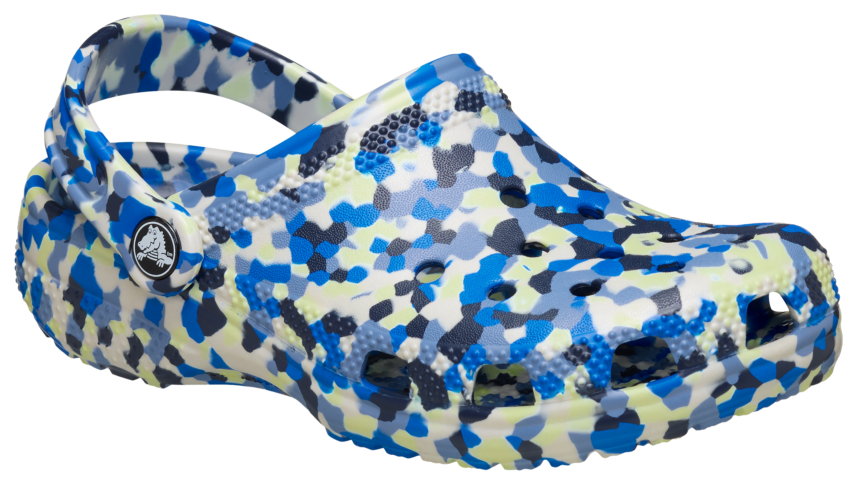 Image of Crocs Classic Confetti Glow Clogs for Kids - Glow Light