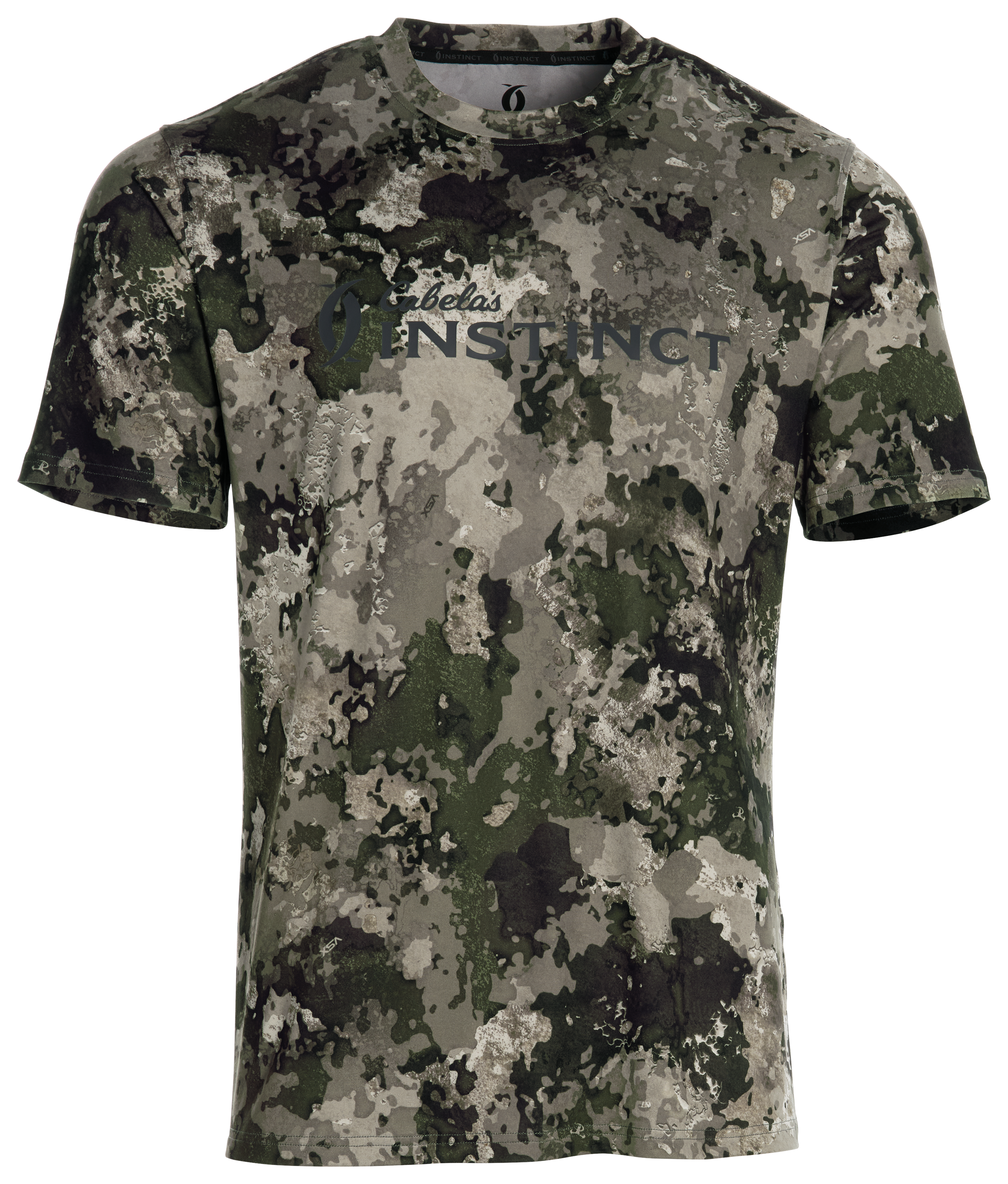 Image of Cabela's Instinct Logo Short-Sleeve Performance T-Shirt - TrueTimber VSX