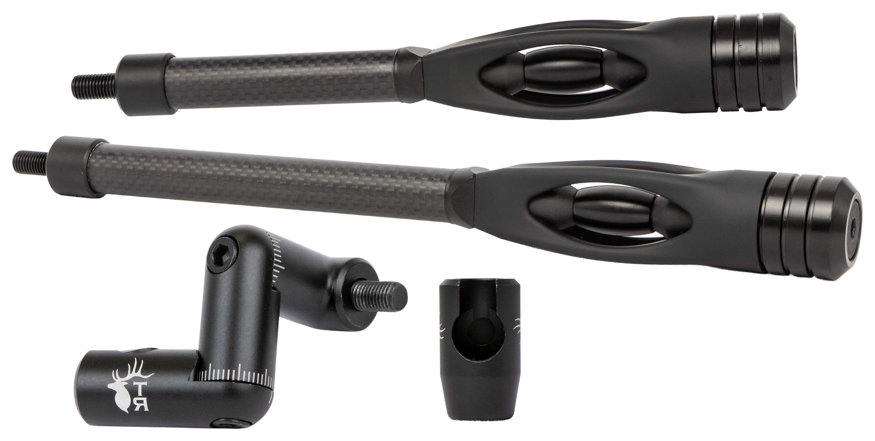 Image of "Trophy Ridge Seismic Bow Stabilizer Combo - Black - 6"" & 8"""