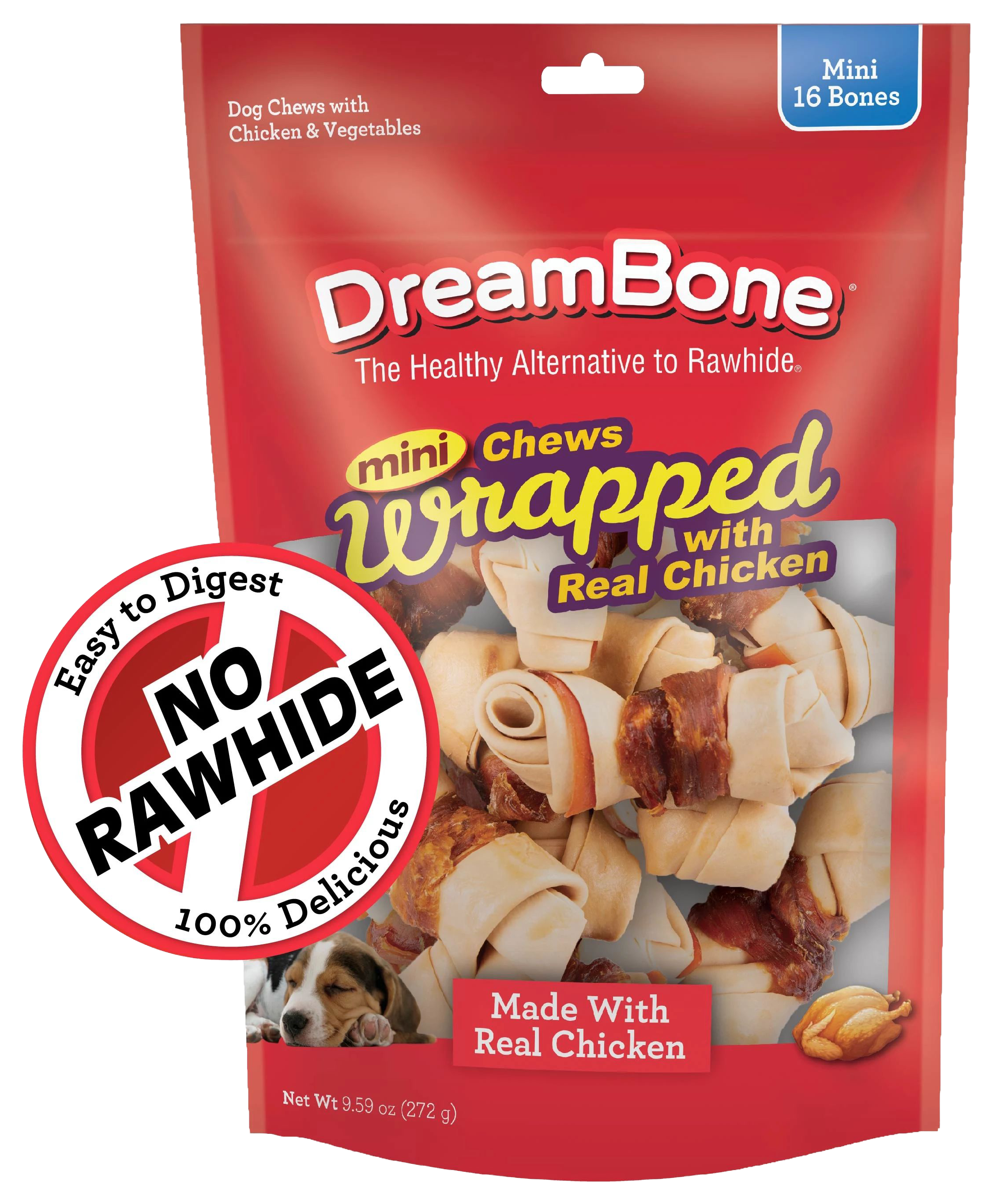 Image of DreamBone Mini Chicken Wrapped Dog Treats
