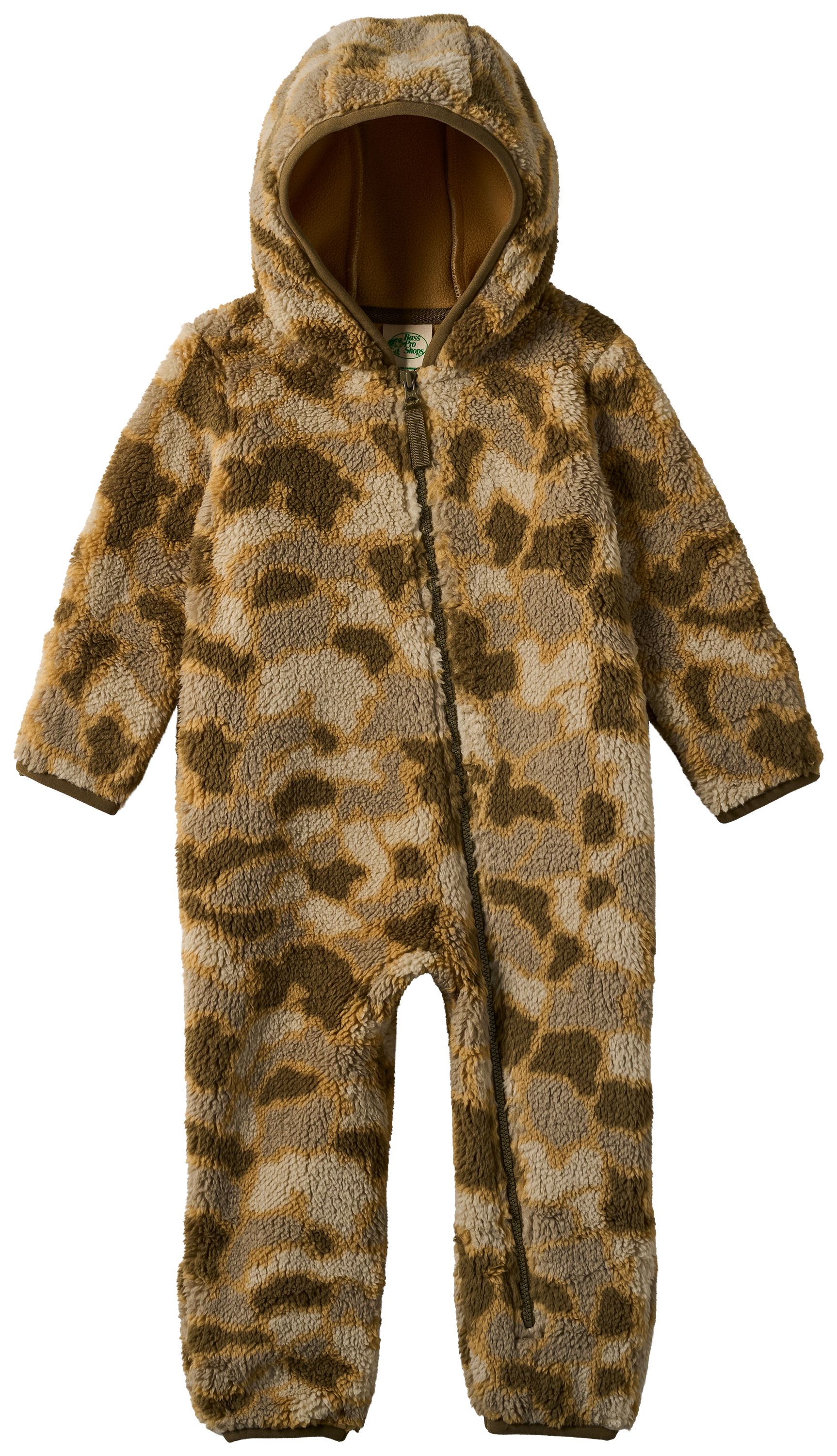 Image of Bass Pro Shops Cozy Camo Fleece Coveralls for Babies