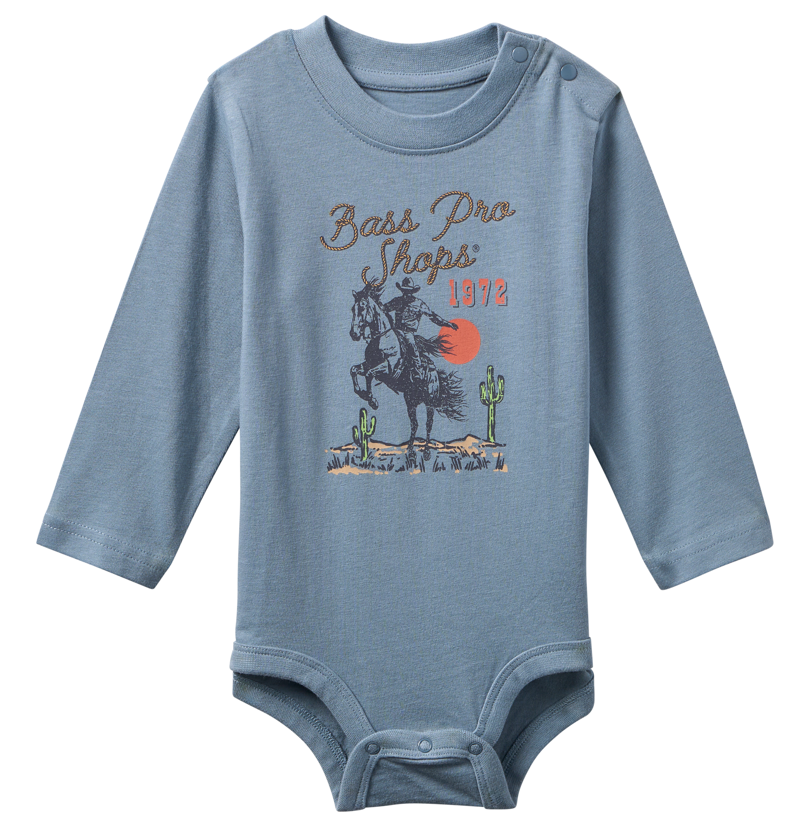 Image of Bass Pro Shops Graphic Long-Sleeve Bodysuit for Babies - Citadel
