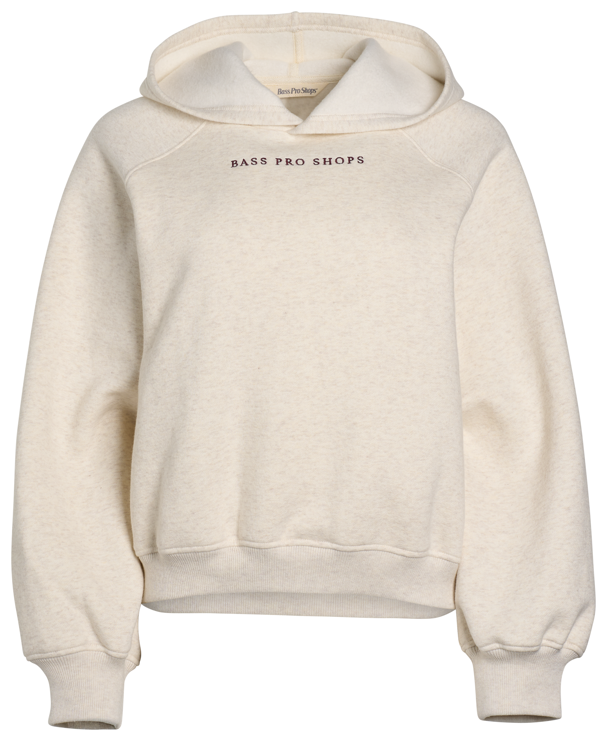 Image of Bass Pro Shops Balloon-Sleeve Hoodie - Oatmeal Heather