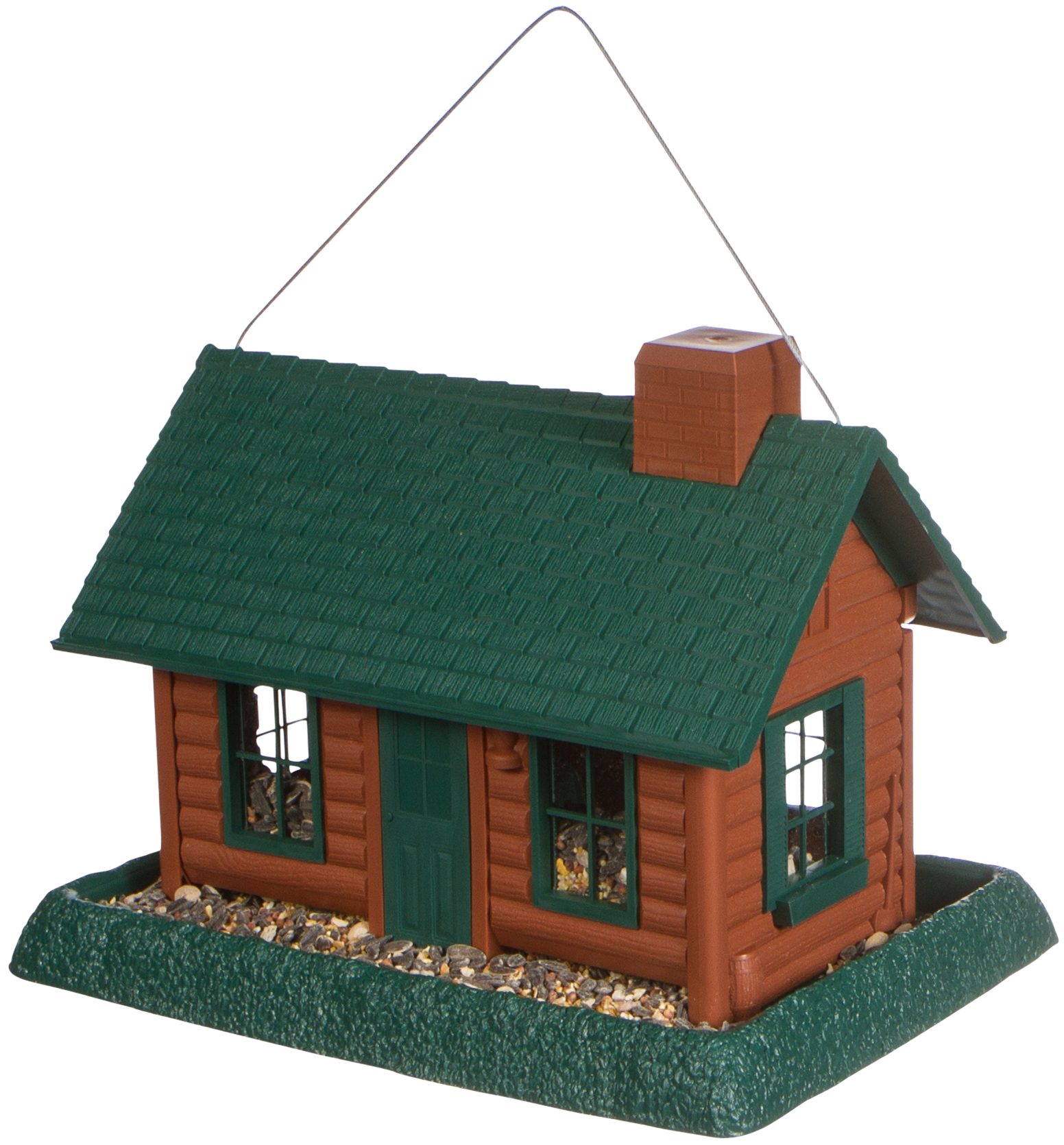 North States Large Log Cabin Birdfeeder