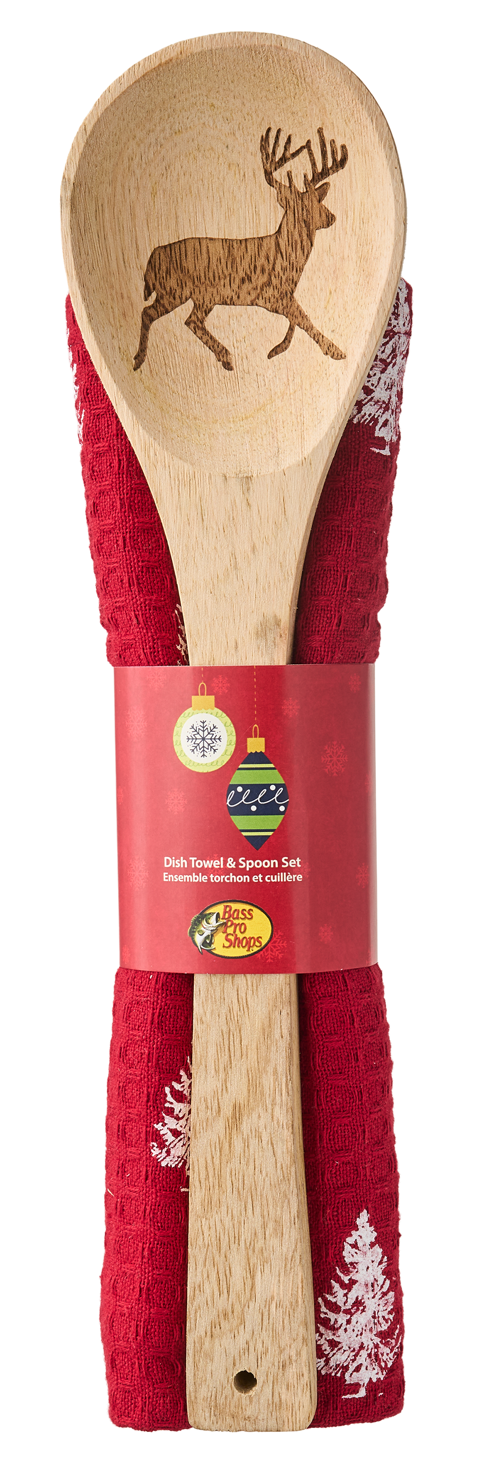 BASS PRO SHOPS Tree and Deer Dish Towel and Spoon Set