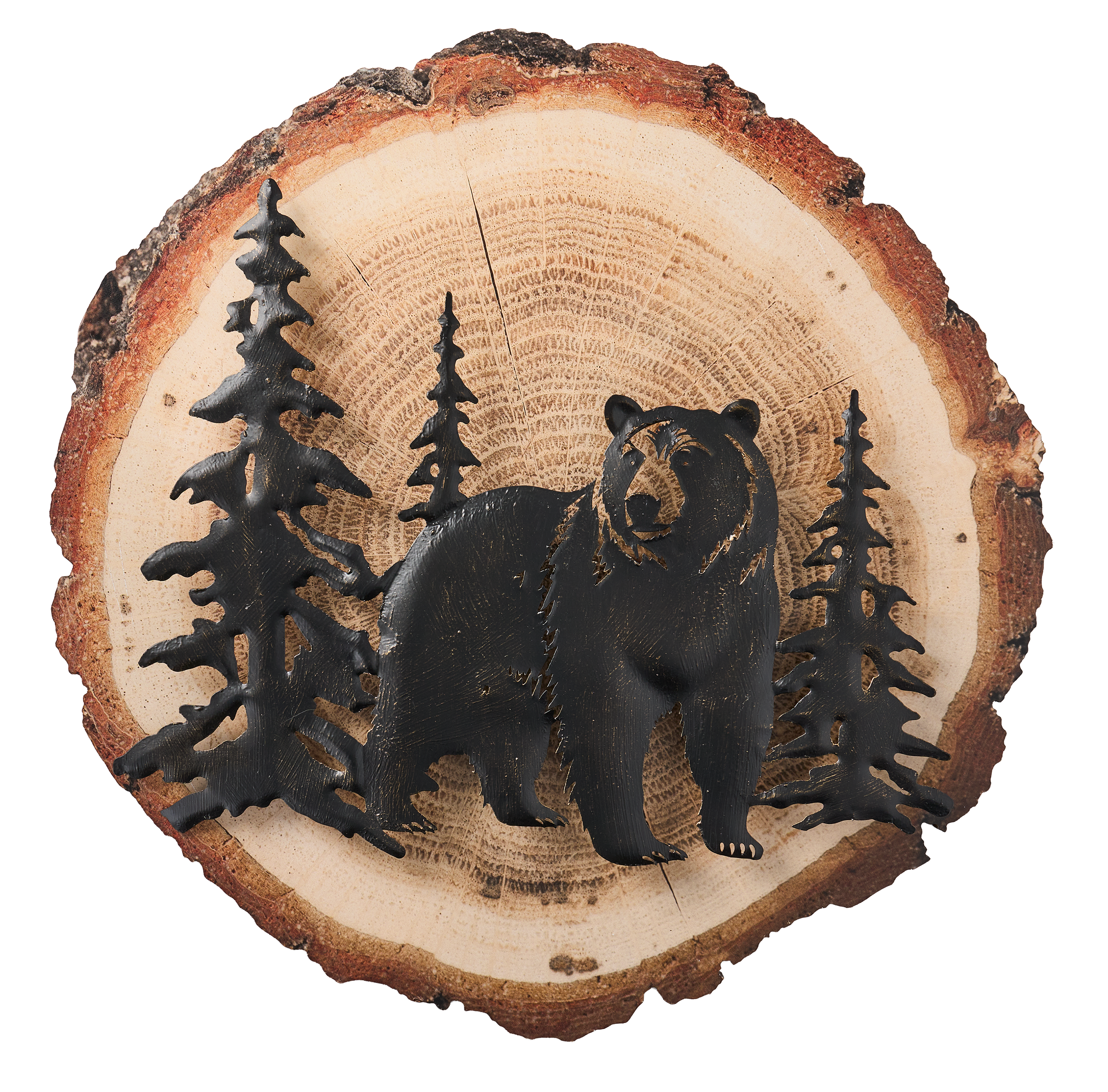Crestview Collection Bear Log Wall Decor