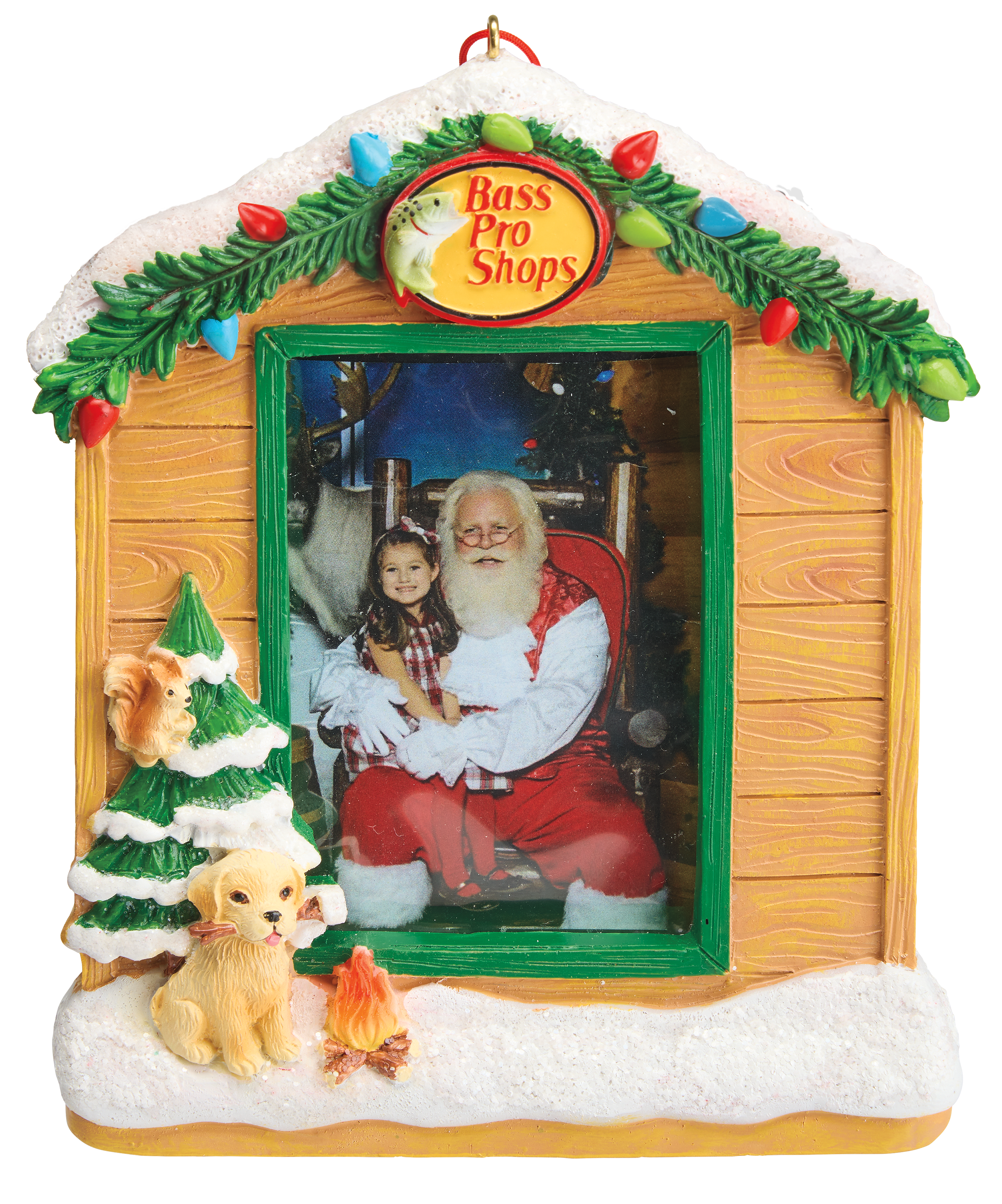 BASS PRO SHOPS Santa's Wonderland Picture Frame Ornament