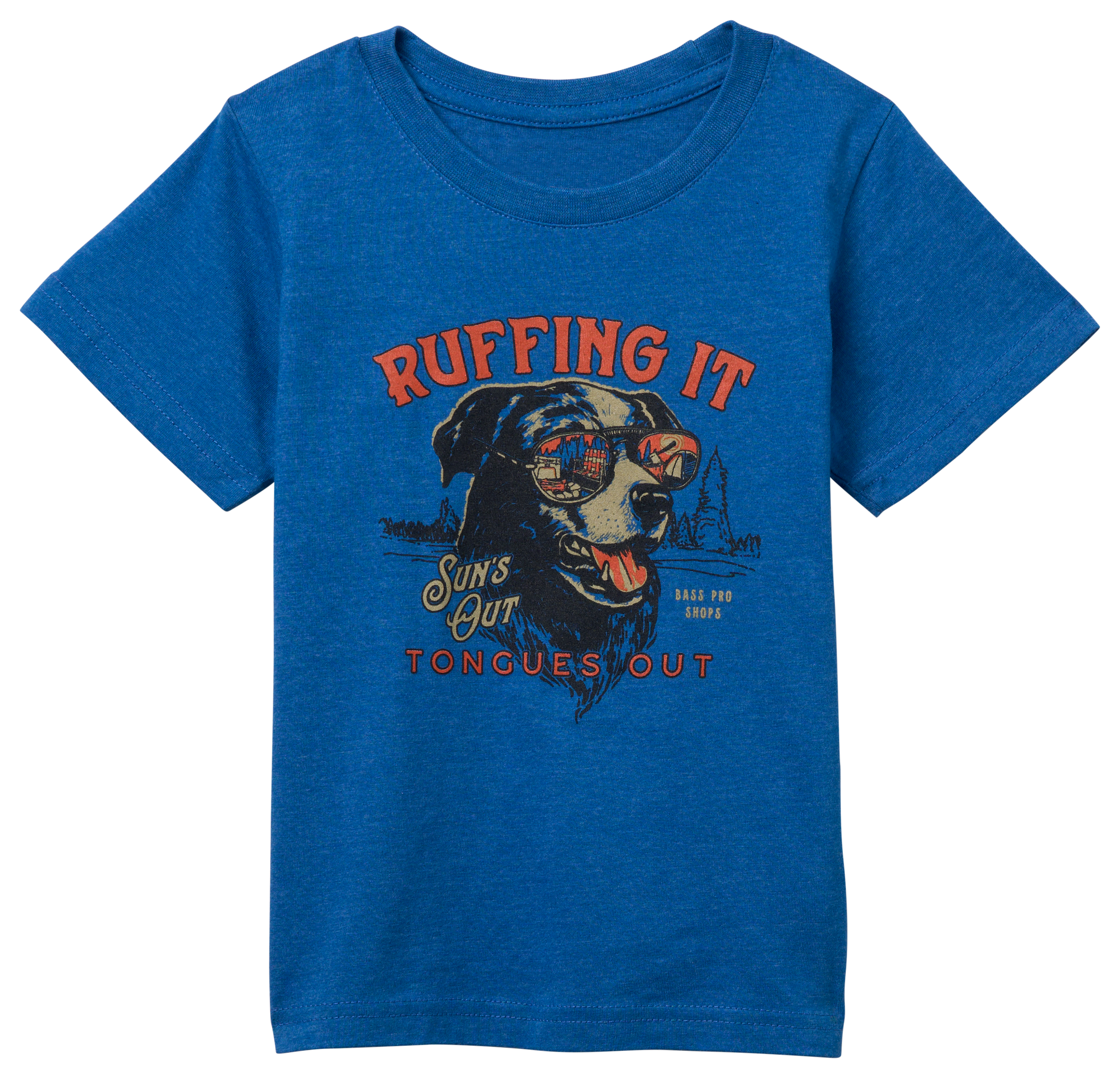 Image of Bass Pro Shops Ruffing It Short-Sleeve T-Shirt for Toddlers - Royal Heather