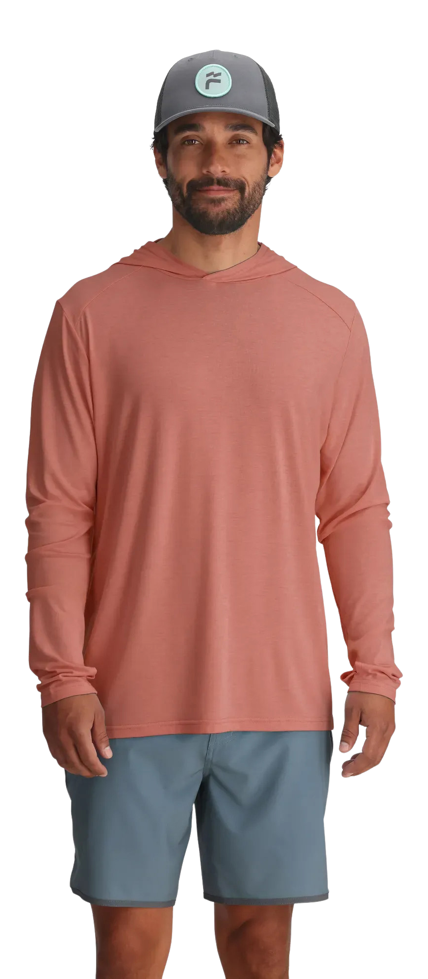 Image of Free Fly Bamboo Shade Hoodie - Red Clay