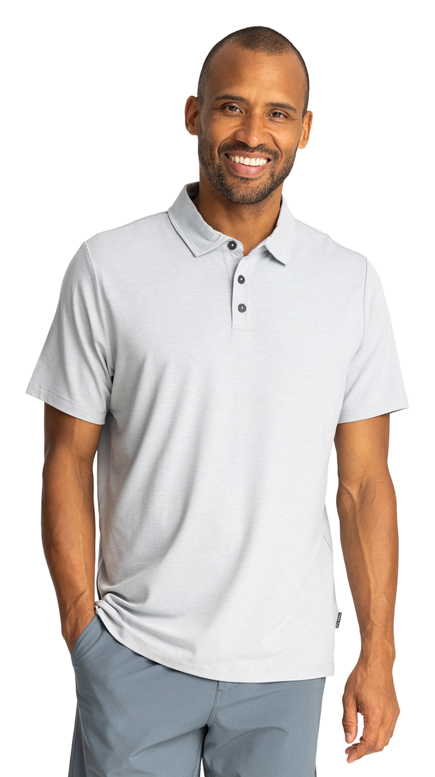 Free Fly Bamboo Flex Polo II Short-Sleeve Shirt - Aspen Grey
