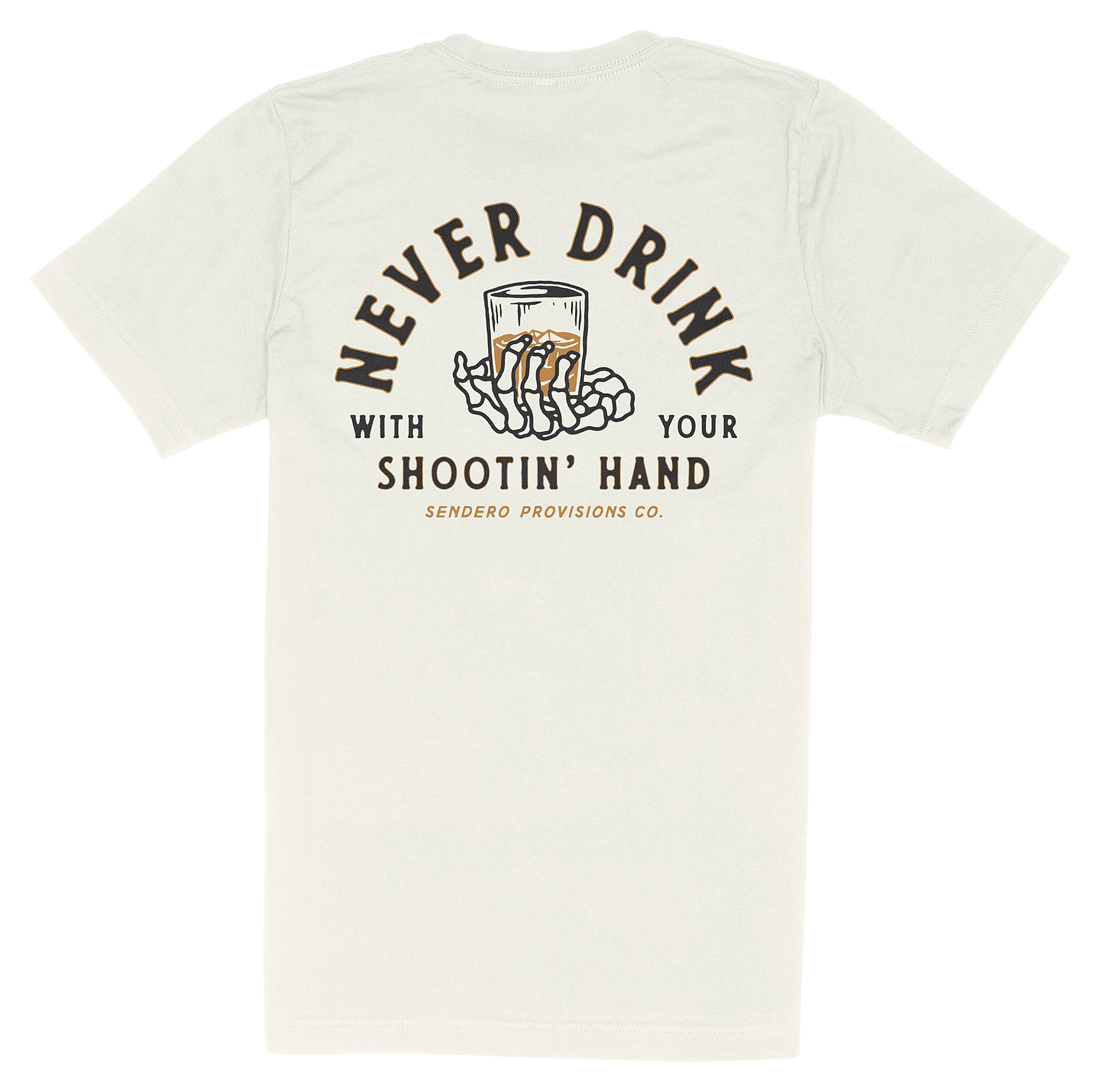 Image of Sendero Shootin' Hand Short-Sleeve T-Shirt - Vintage White