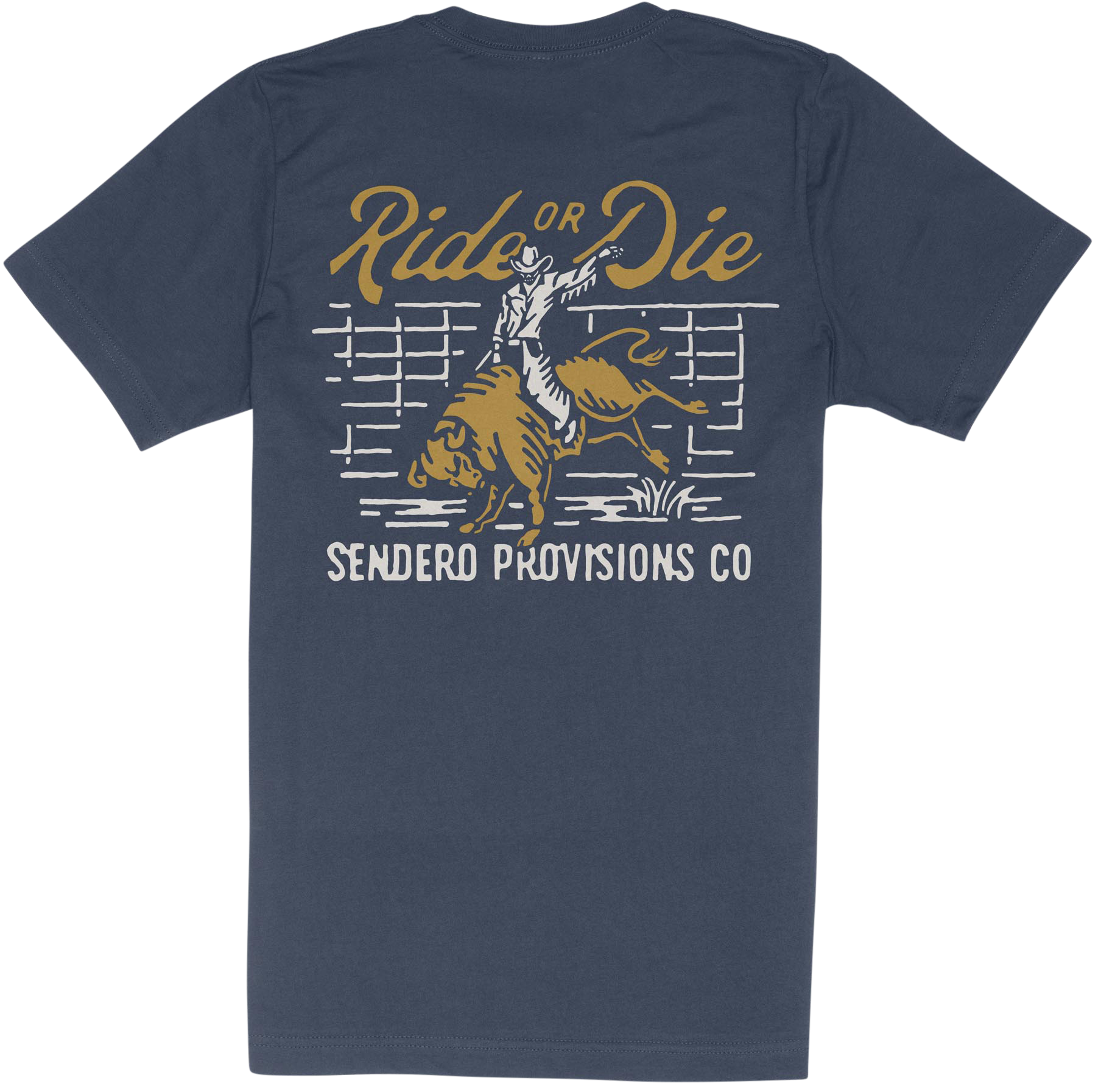 Image of Sendero Ride or Die Short-Sleeve T-Shirt - Navy