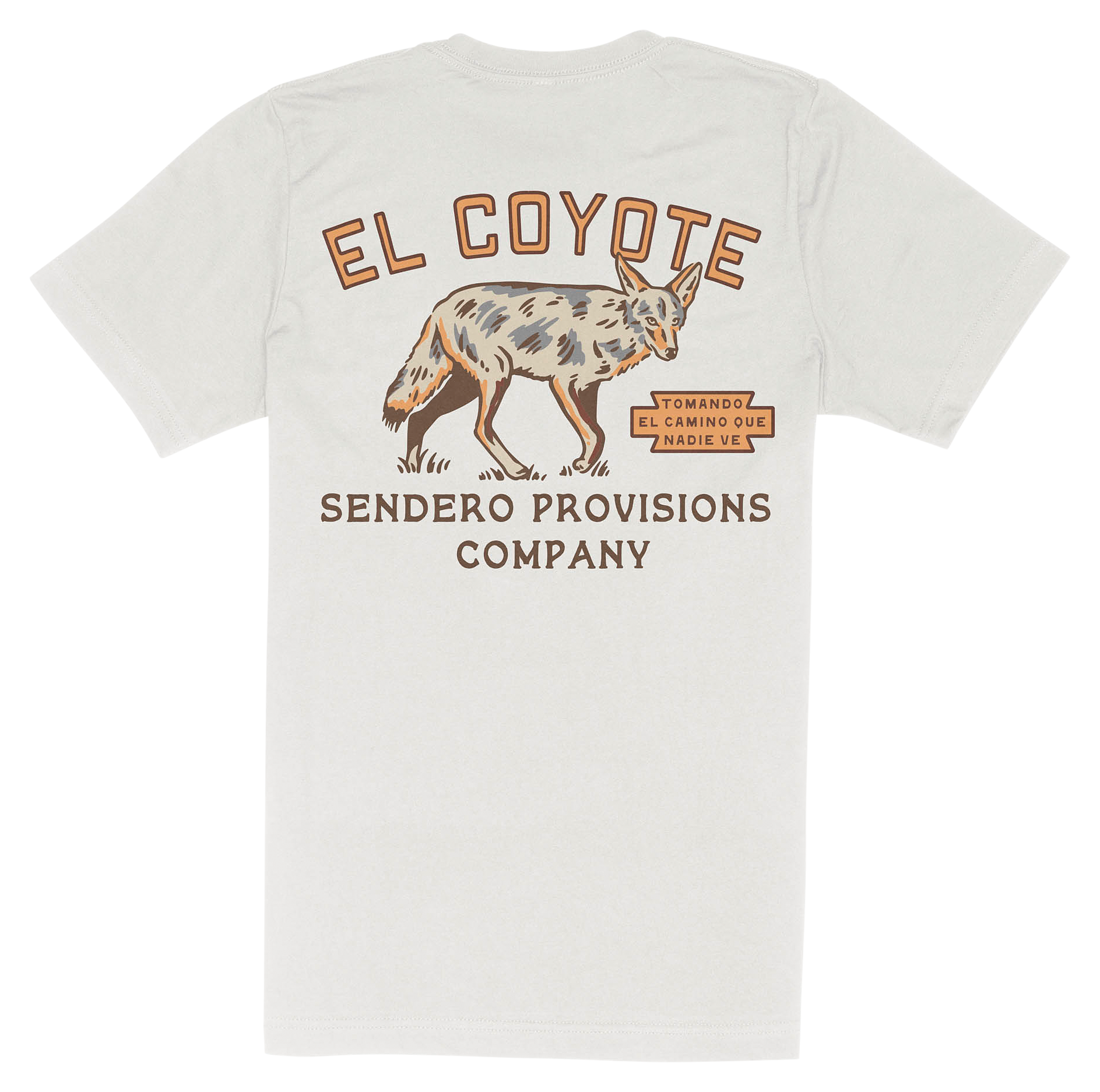 Image of Sendero El Coyote Short-Sleeve T-Shirt - Vintage White