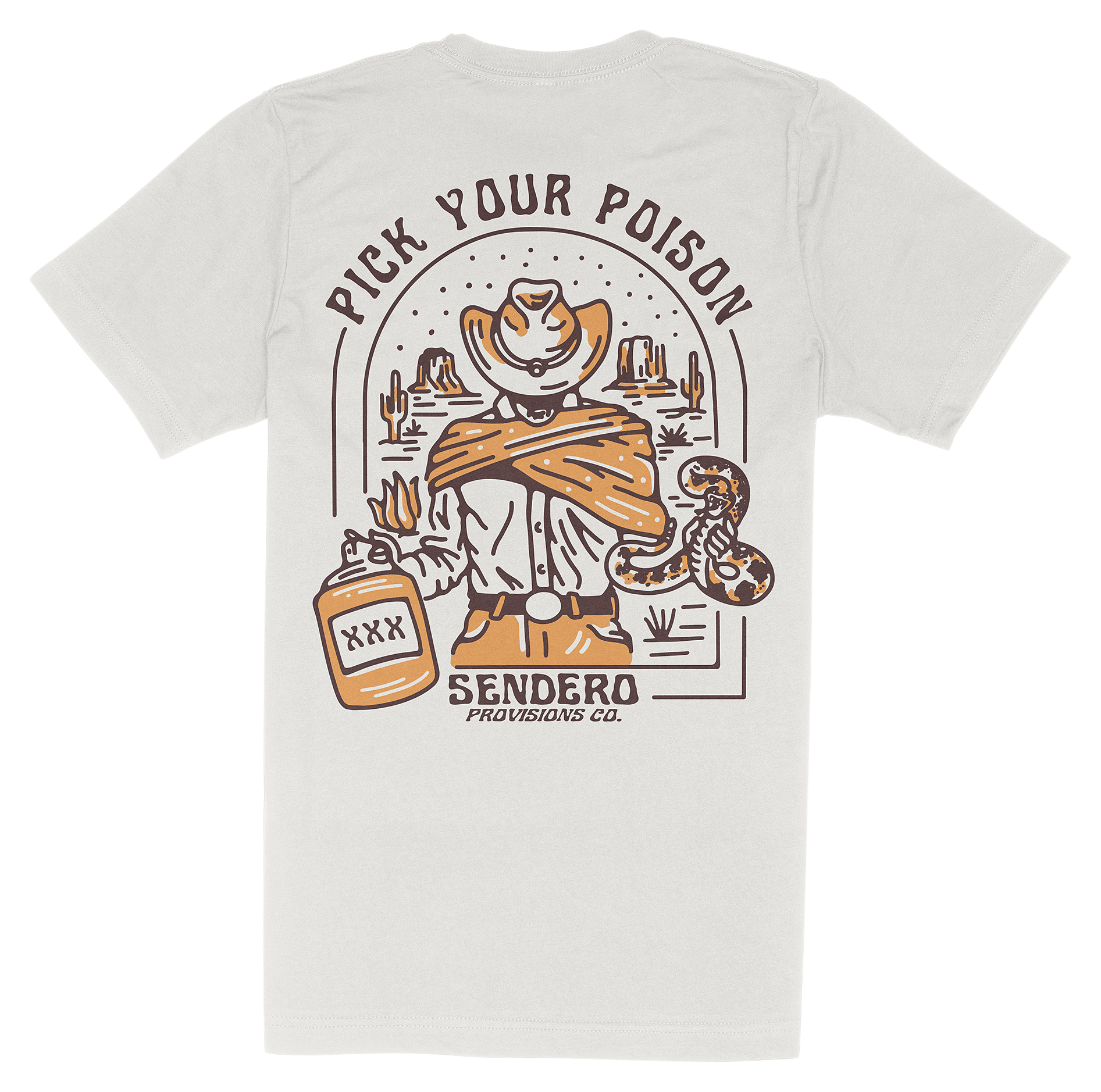 Image of Sendero Pick Your Poison Short-Sleeve T-Shirt - White