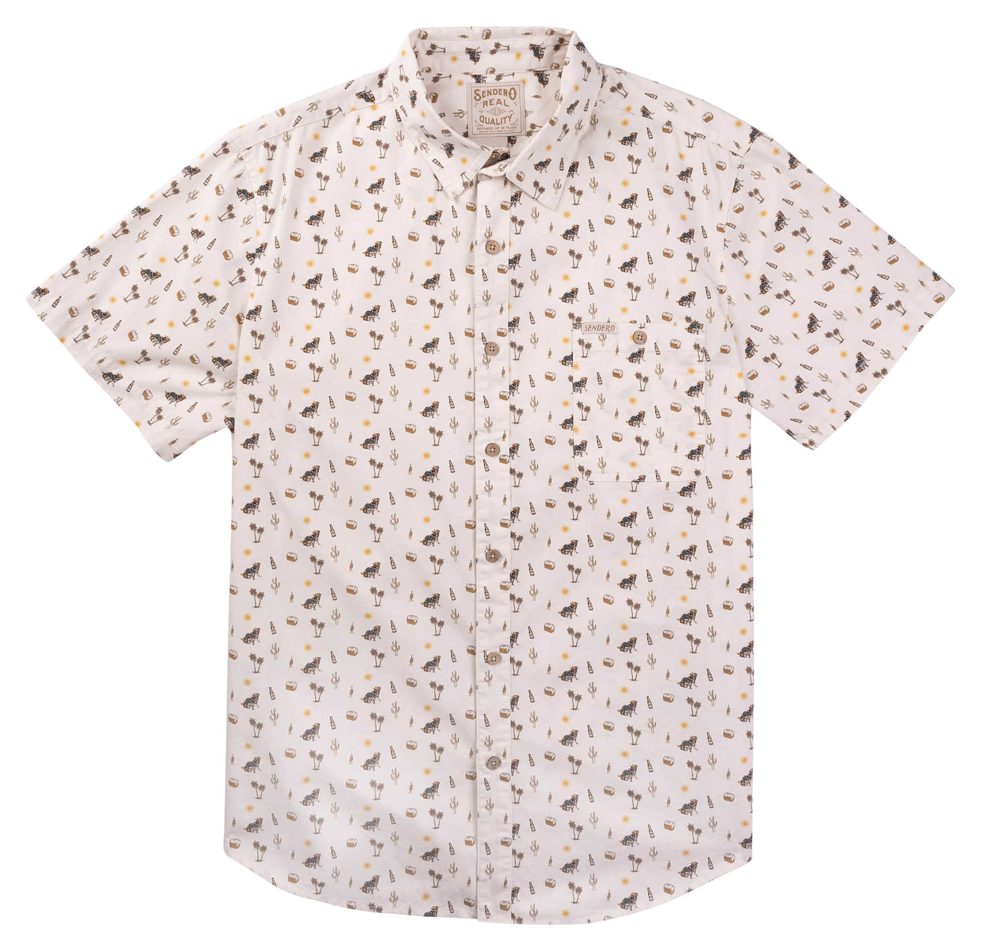 Image of Sendero City Slicker Short-Sleeve Button-Up Shirt - Oasis