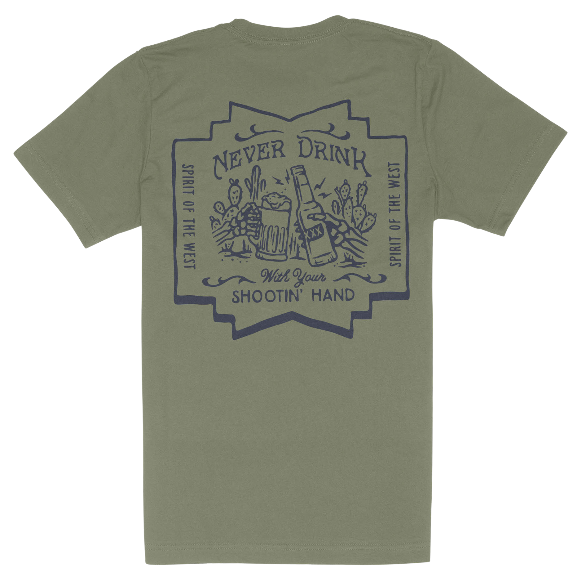 Image of Sendero Shootin' Hand Salud Edition Short-Sleeve T-Shirt - Sage