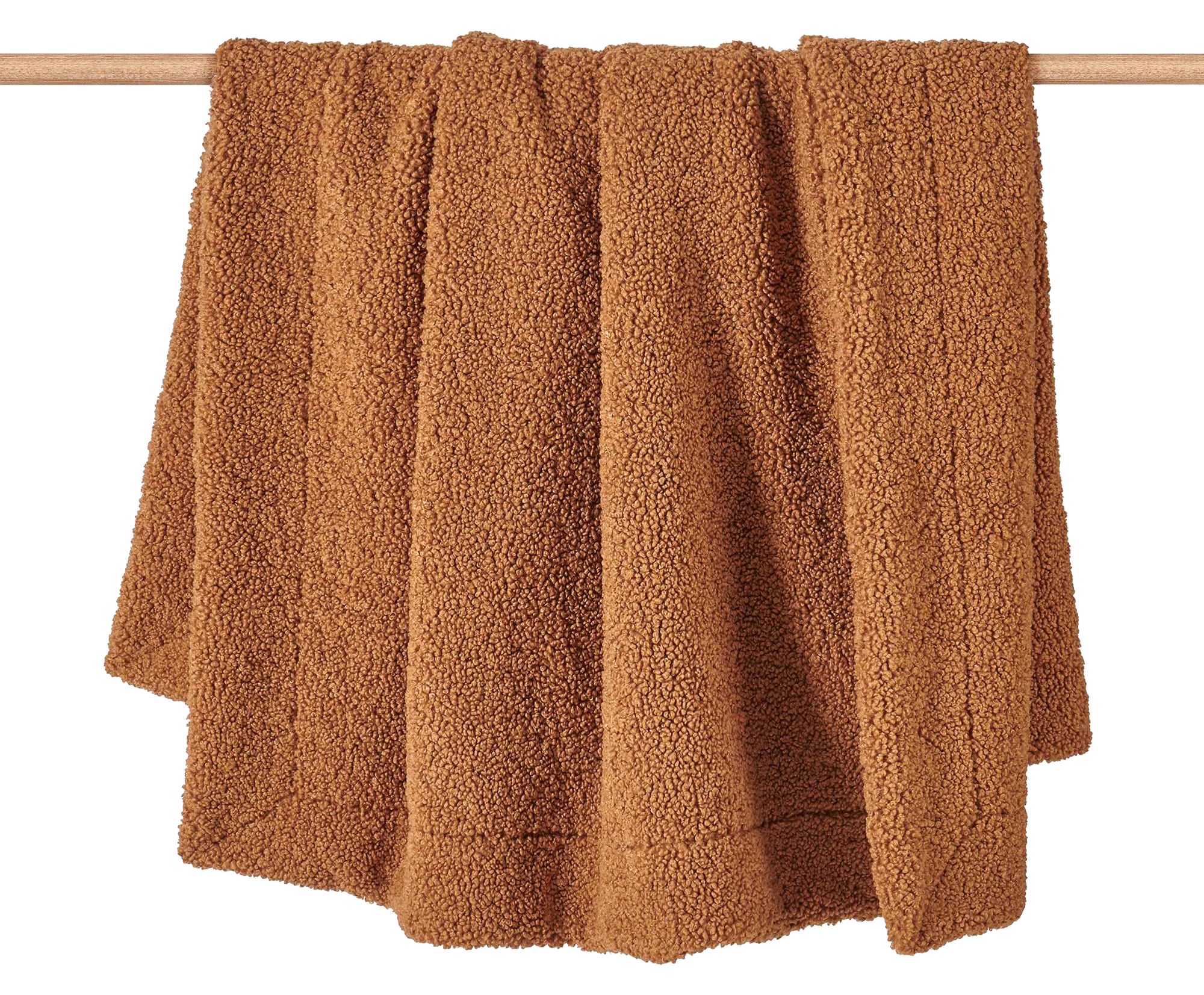 Image of "HiEnd Accents Teddy Throw Blanket - Caramel - 50"" X 60"""