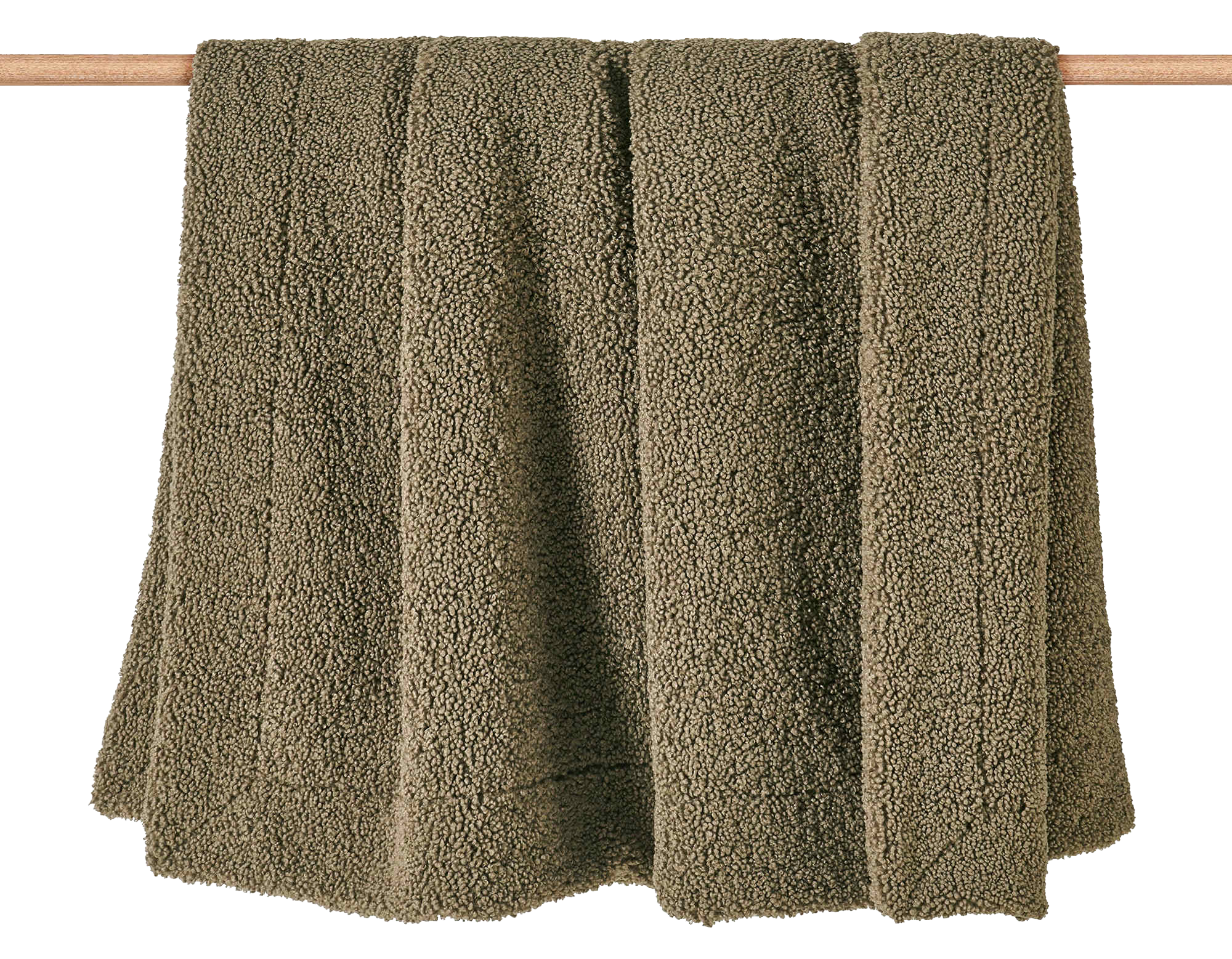 Image of "HiEnd Accents Teddy Throw Blanket - Dark Oak - 50"" x 60"""