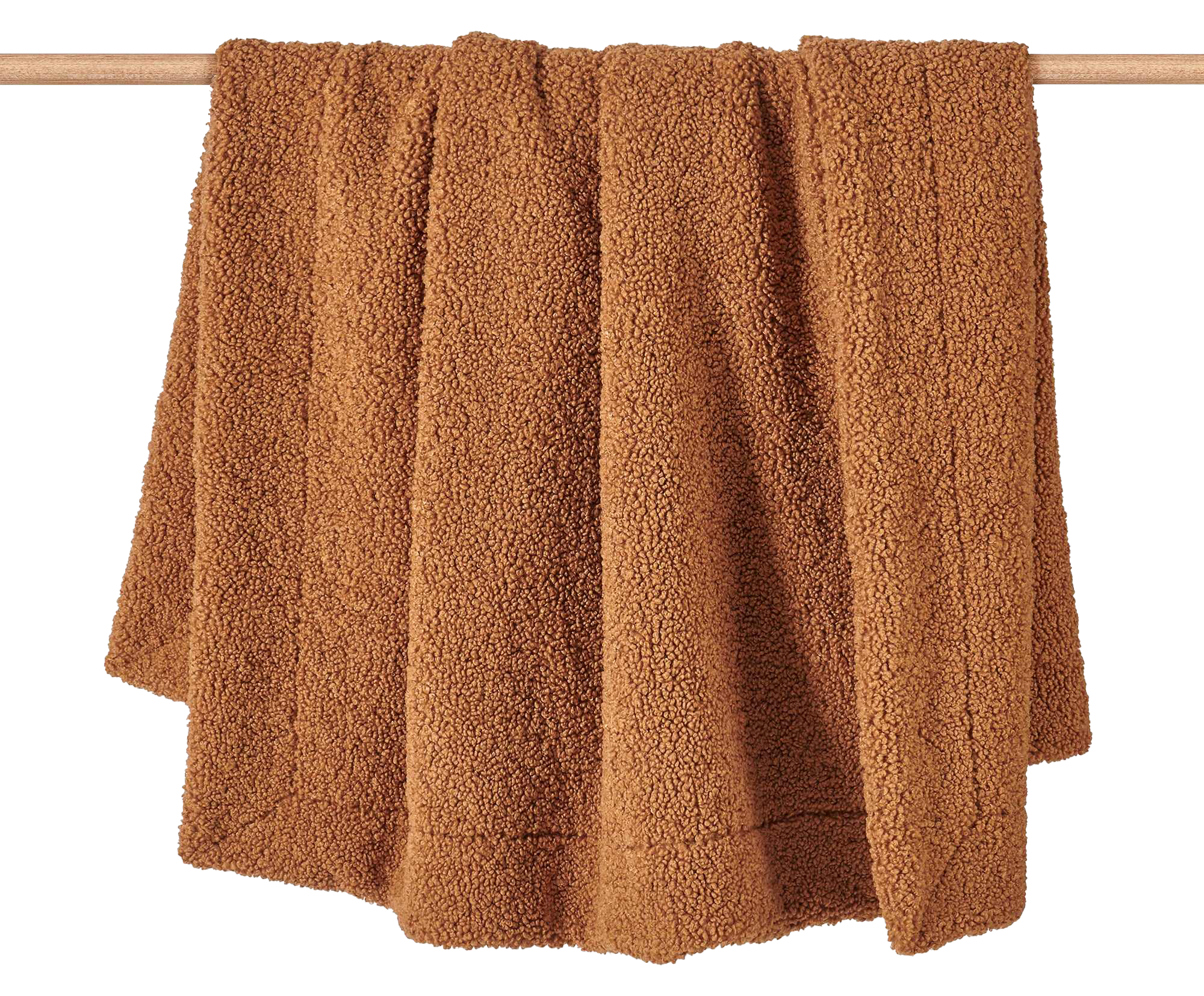 Image of "HiEnd Accents Teddy Throw Blanket - Caramel - 60"" x 90"""