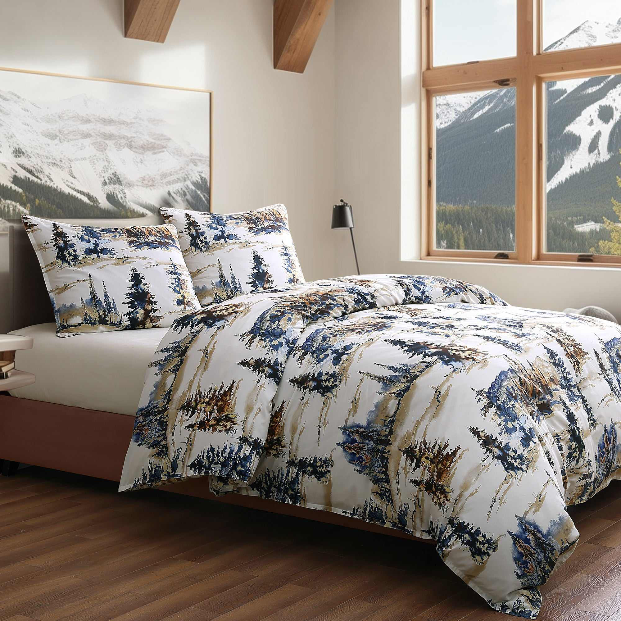 Image of HiEnd Accents Acadia Reversible Duvet Bedding Set - Queen