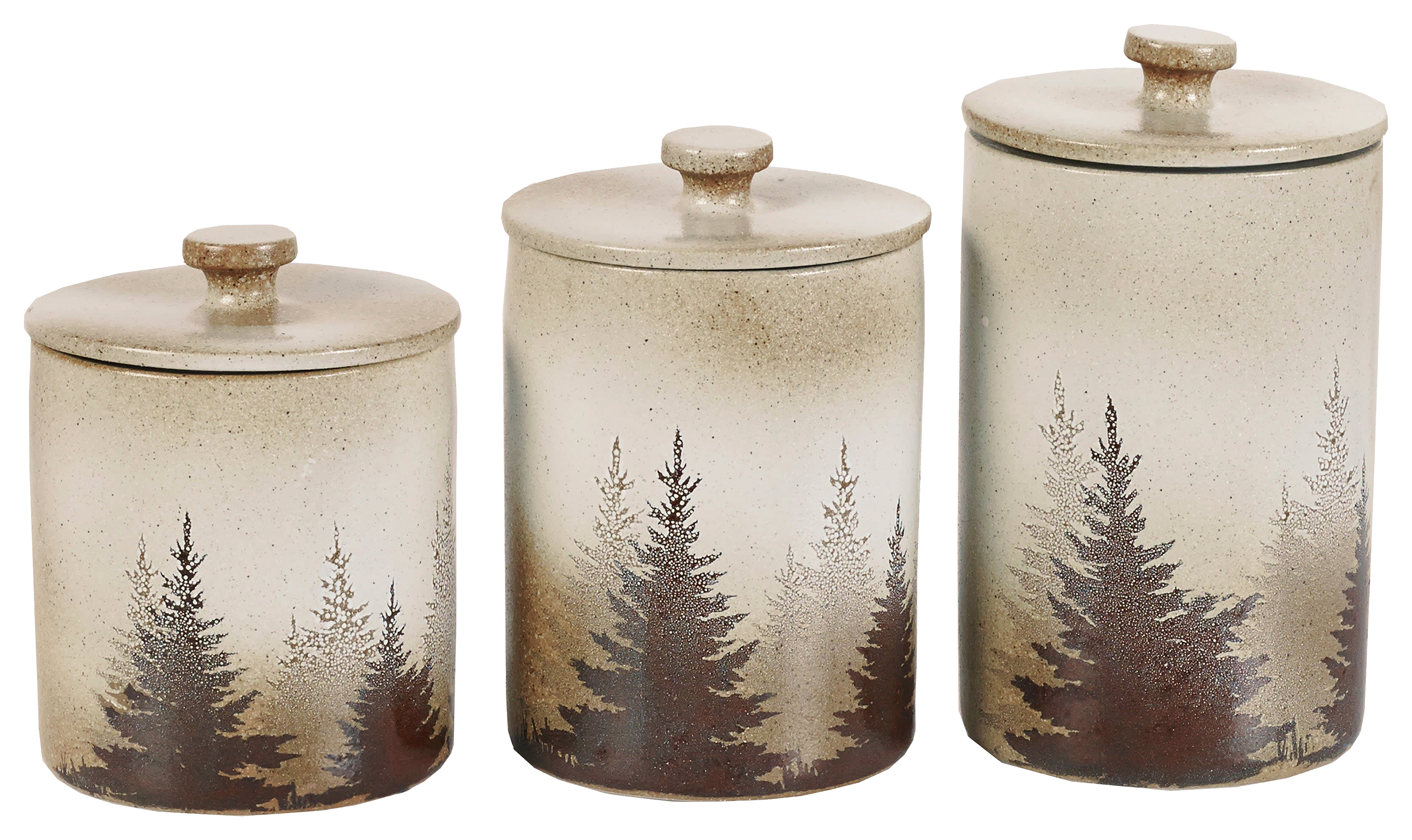 HiEnd Accents Clearwater Pines 3-Piece Canister Set