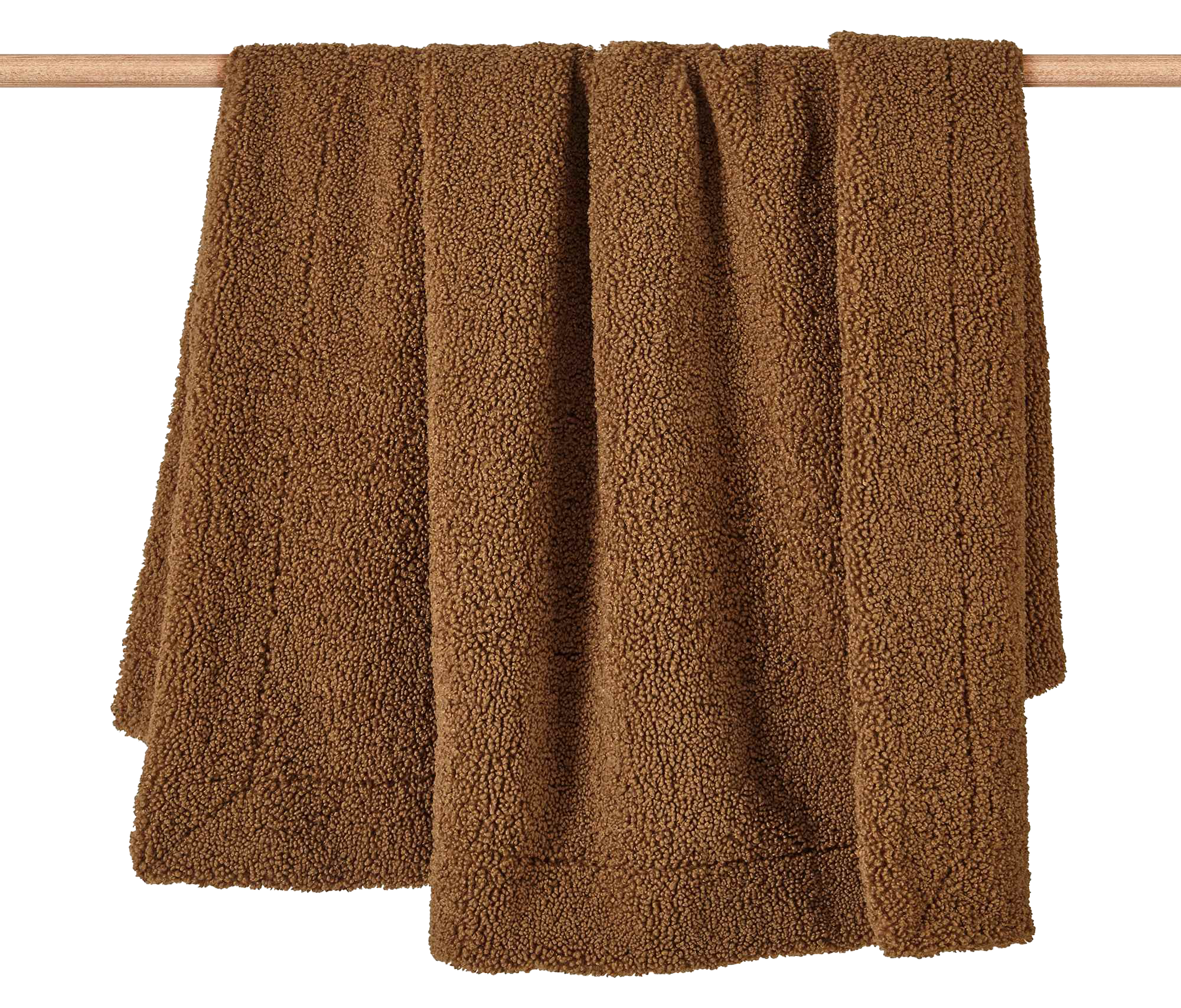Image of "HiEnd Accents Teddy Throw Blanket - Umber - 50"" x 60"""