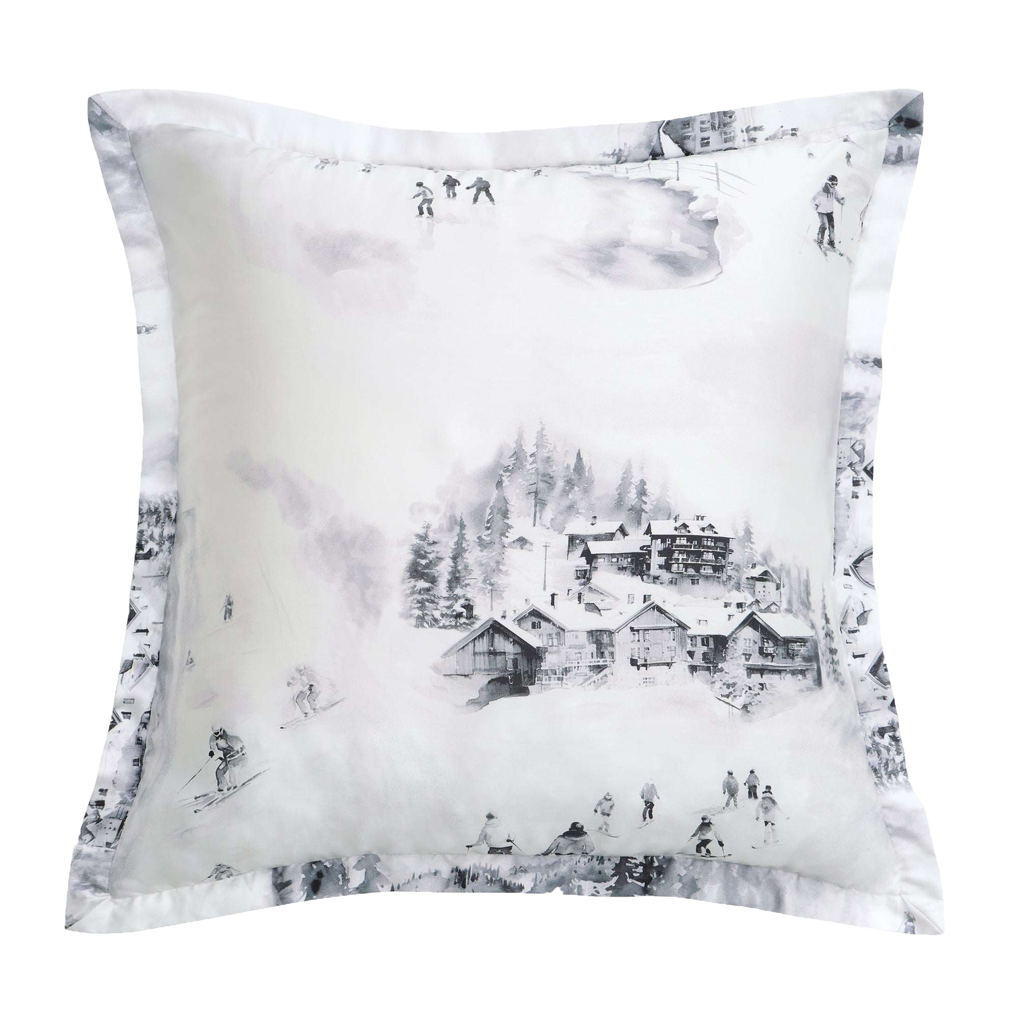 Image of HiEnd Accents Ski Life Eucalyptus Euro Sham