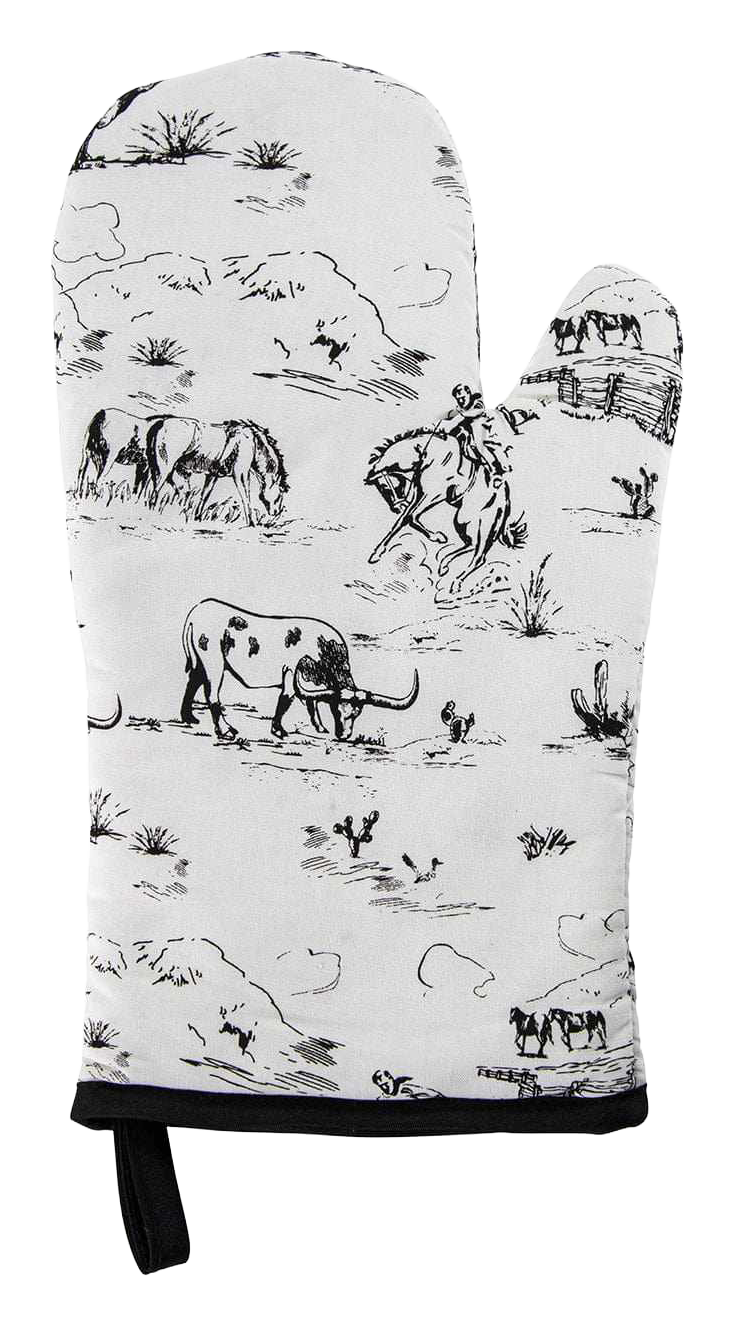 Image of HiEnd Accents Ranch Life Oven Mitt 5-Piece Set
