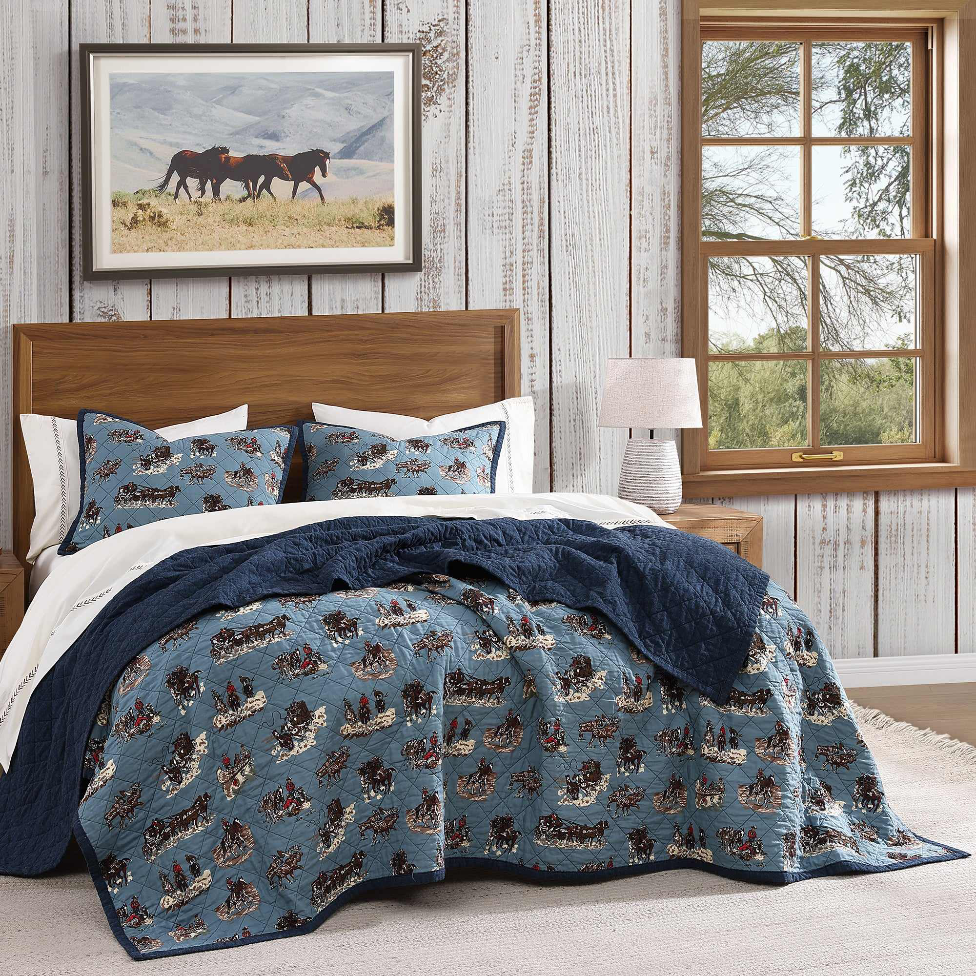 Image of HiEnd Accents Settler Reversible Quilt Set - Twin