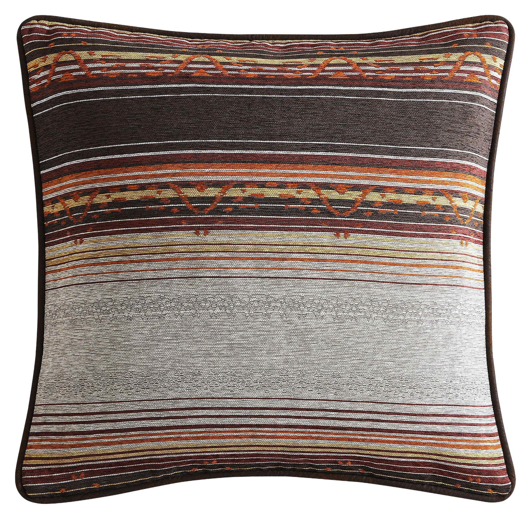 Image of HiEnd Accents Estes Chenille Reversible Euro Sham - Copper