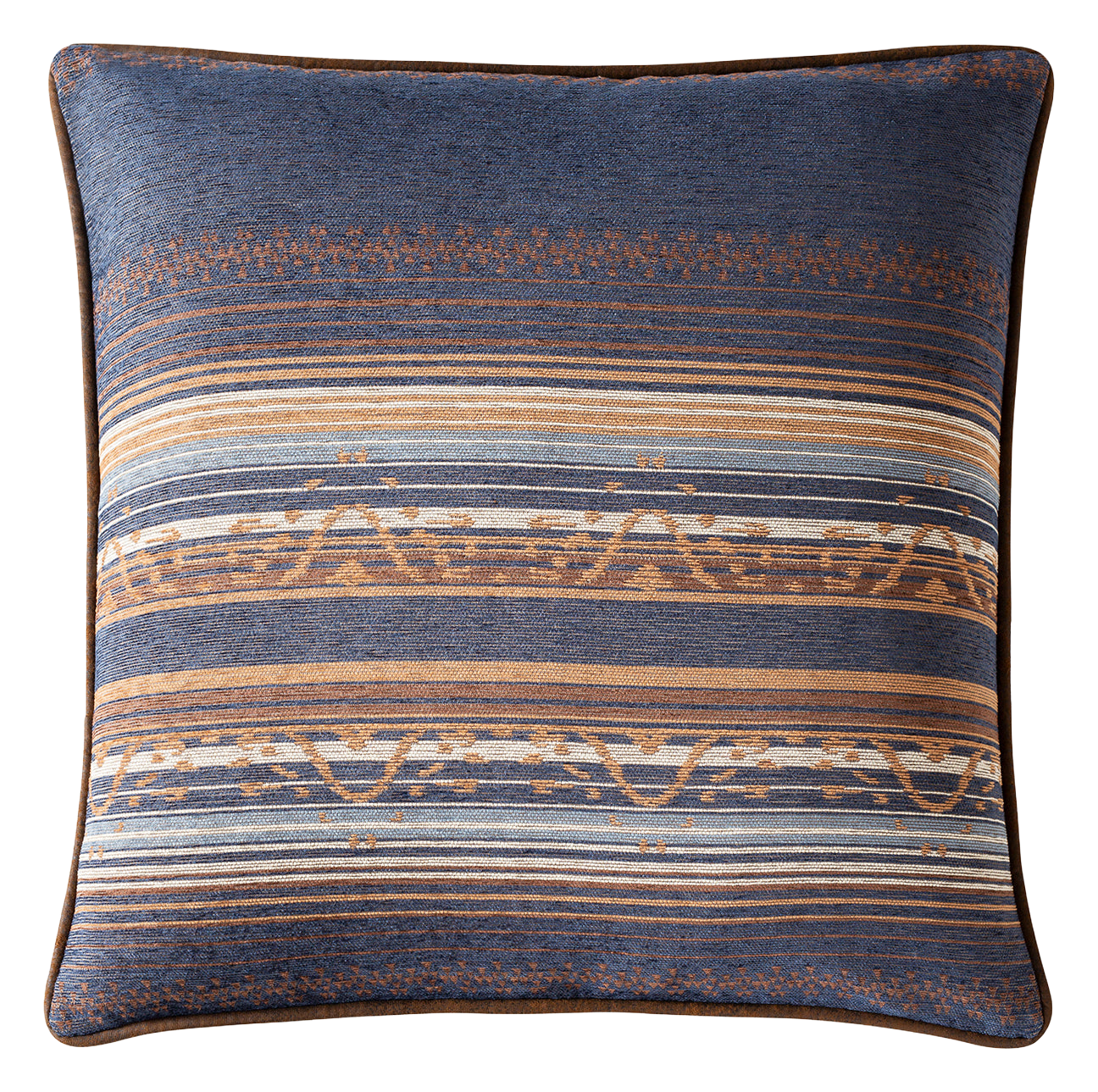 Image of HiEnd Accents Estes Chenille Reversible Euro Sham - Blue