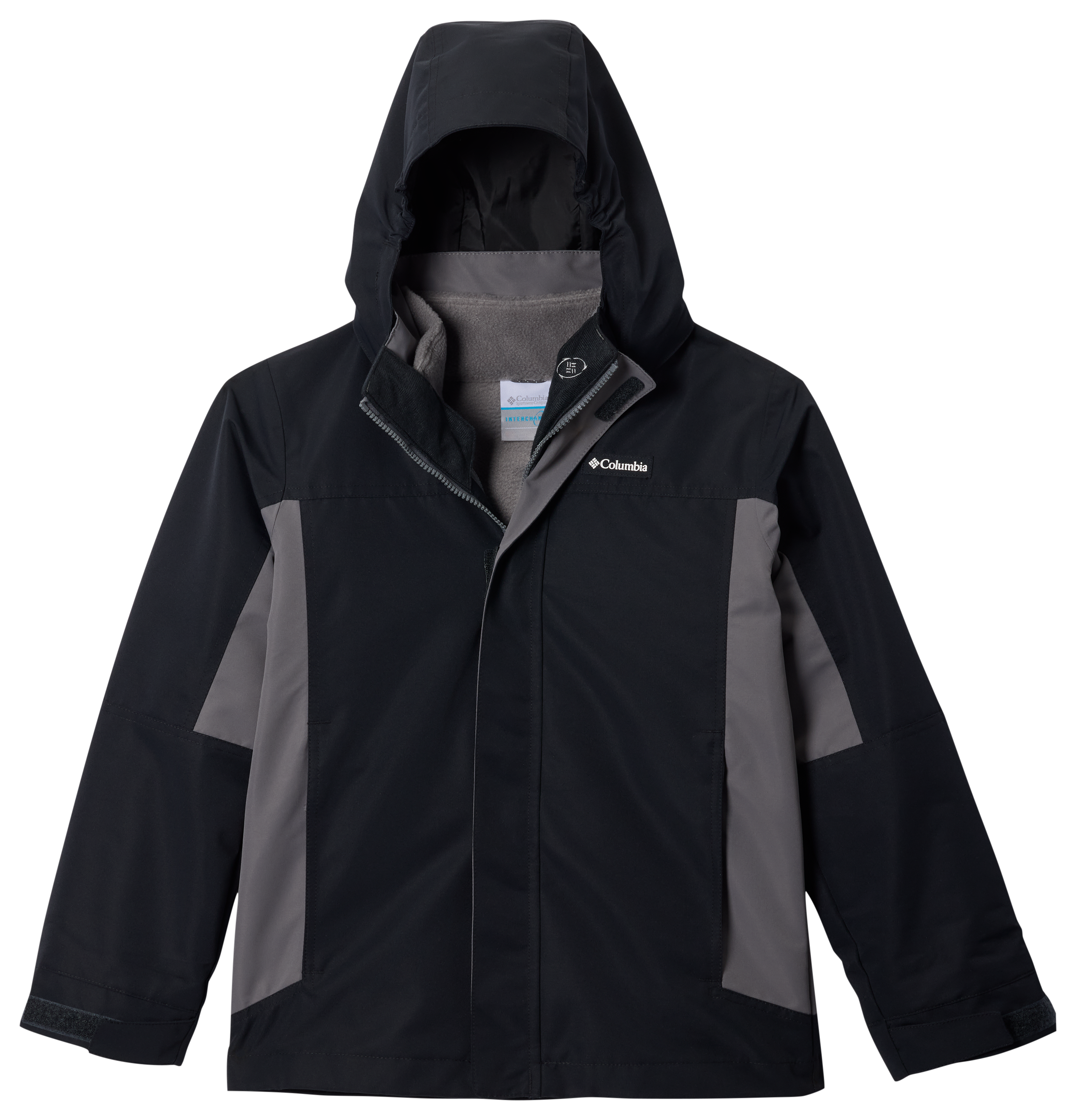 Columbia Columbia Bugaboo IV Fleece Interchange Jacket for Kids - Black/City Grey - $130.00 at Bass Pro Shops
